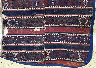 27093579c - Malatia Kelim antik, Türkei, 19.Jhd, Wolle auf Wolle, ca. 266 x 135 cm, EHZ: 4 ...