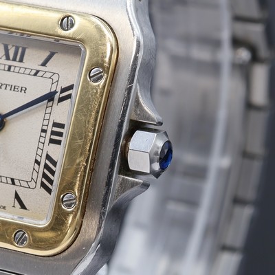 27093589c - CARTIER Santos Armbanduhr Referenz 187901, Schweiz um 1995, quarz, Edelstahl/Gold komb. ...