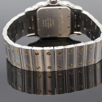 27093589d - CARTIER Santos Armbanduhr Referenz 187901, Schweiz um 1995, quarz, Edelstahl/Gold komb. ...