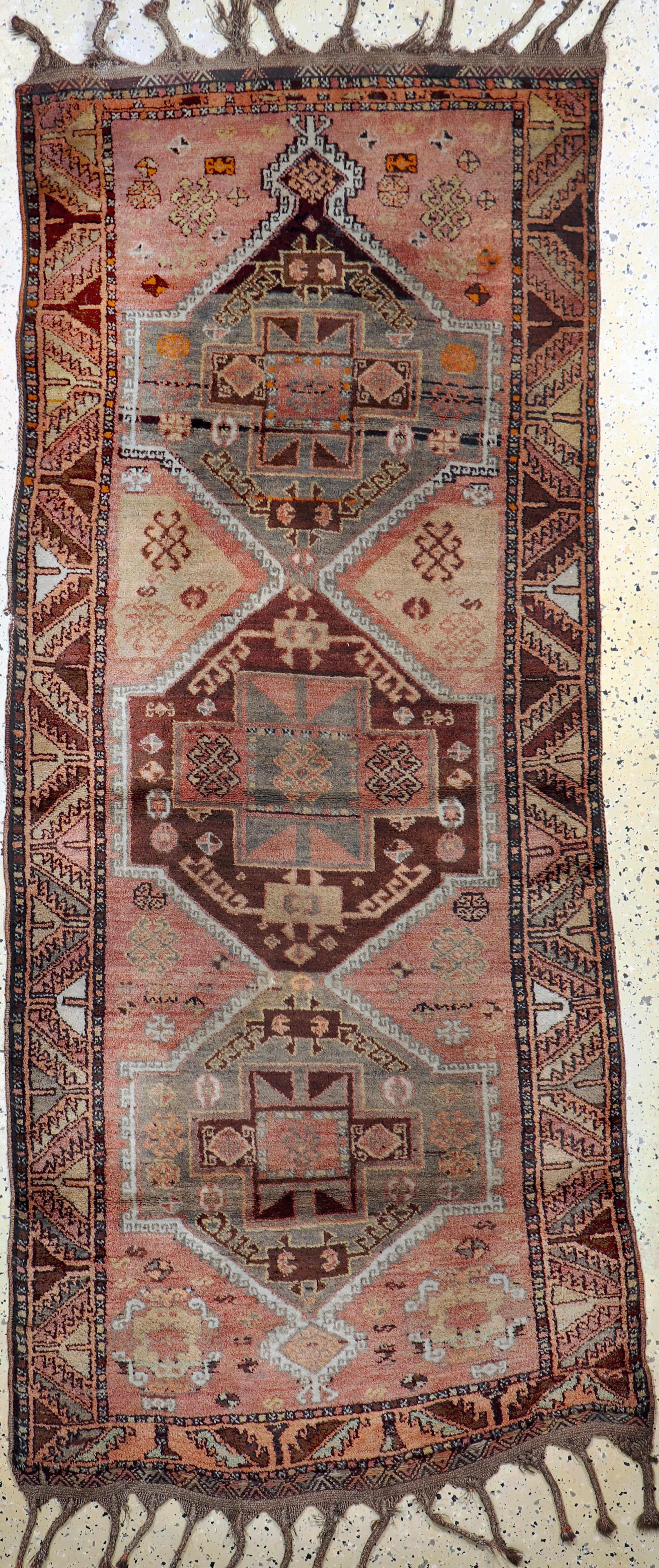 Image 27093787 - Yürük antik, Türkei, um 1900, Wolle auf Wolle, ca. 226 x 100 cm, EHZ: 2 ...