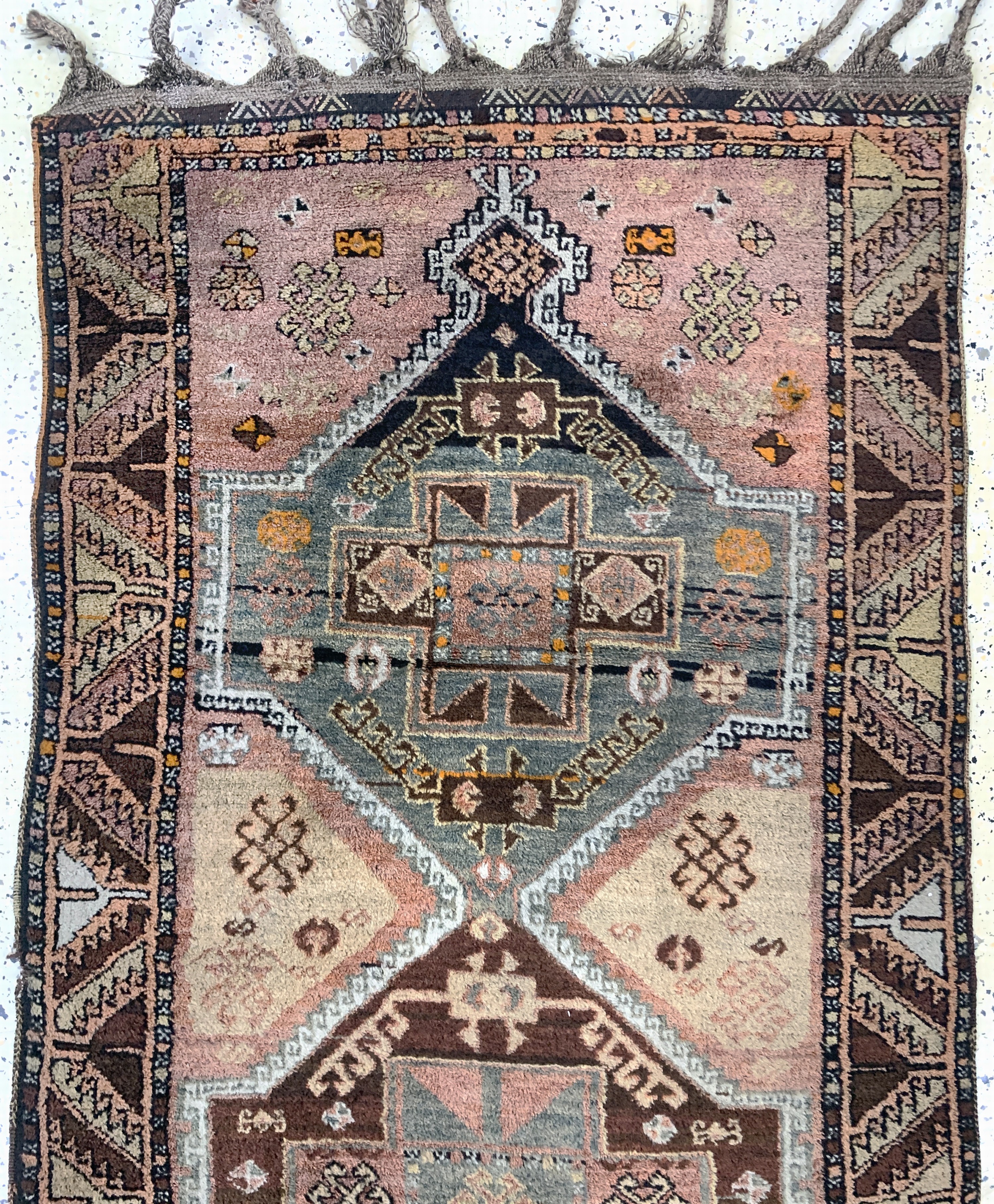Detail a: Yürük antik, Türkei, um 1900, Wolle auf Wolle, ca. 226 x 100 cm, EHZ: 2