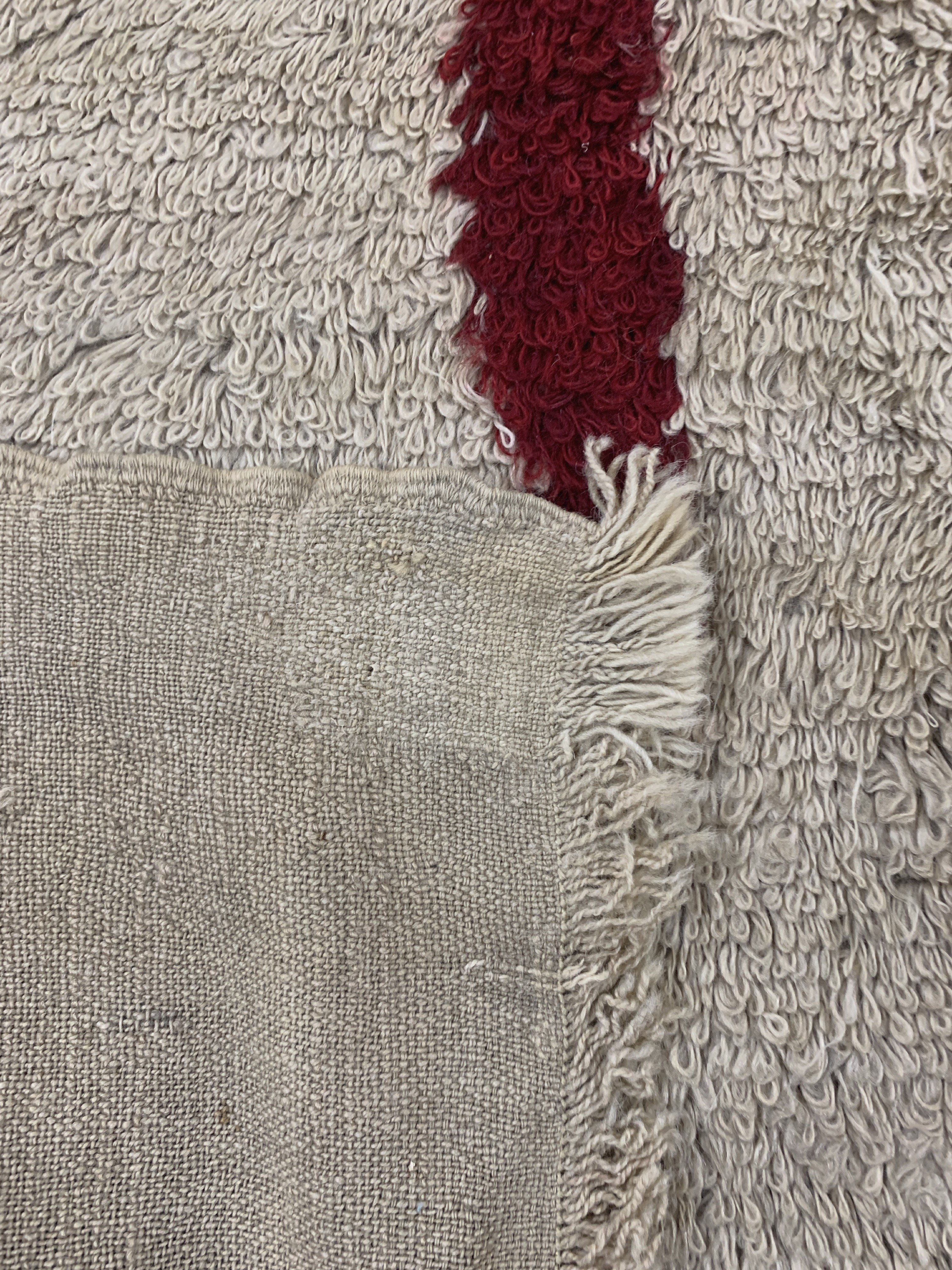 Detail g: "Tülü"Schlafteppich, Türkei, Anfang 20.Jhd,Wolle auf Wolle, ca. 200 x 150 cm, EHZ: 2 ,(Loch)