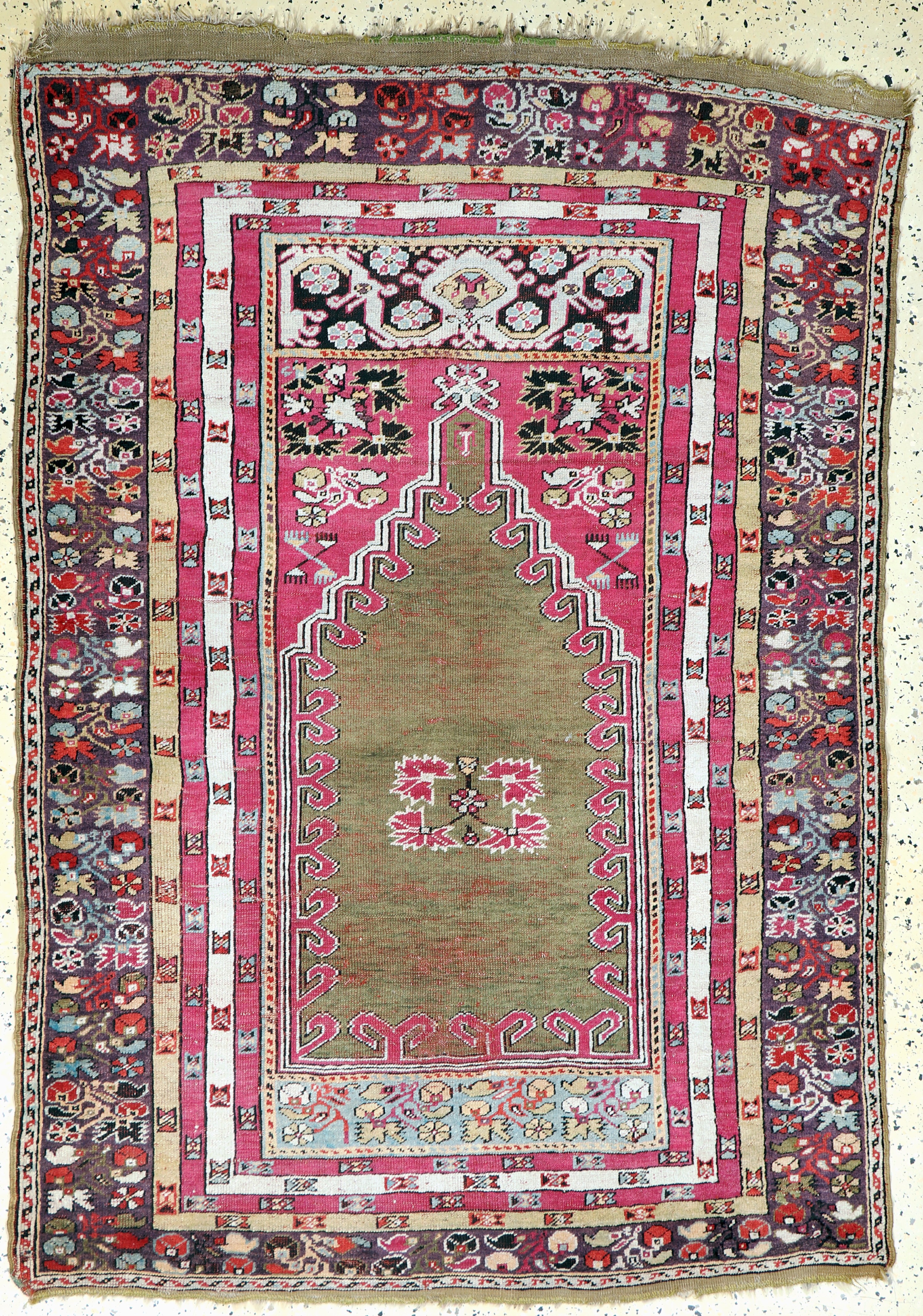 Image 27093801 - Kirsehir antik, Türkei, um 1900, Wolle auf Wolle, ca. 180 x 125 cm, EHZ: 3 ...