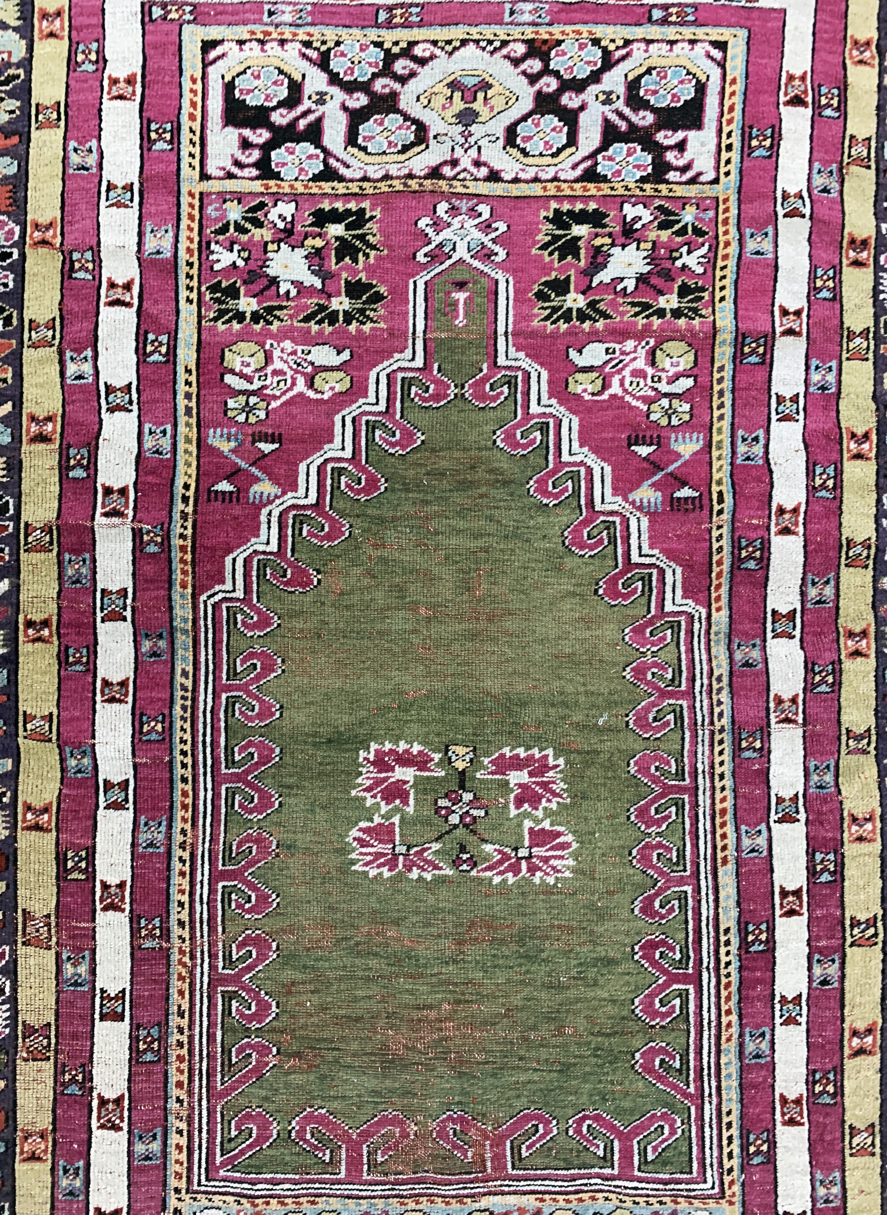 Detail c: Kirsehir antik, Türkei, um 1900, Wolle auf Wolle, ca. 180 x 125 cm, EHZ: 3