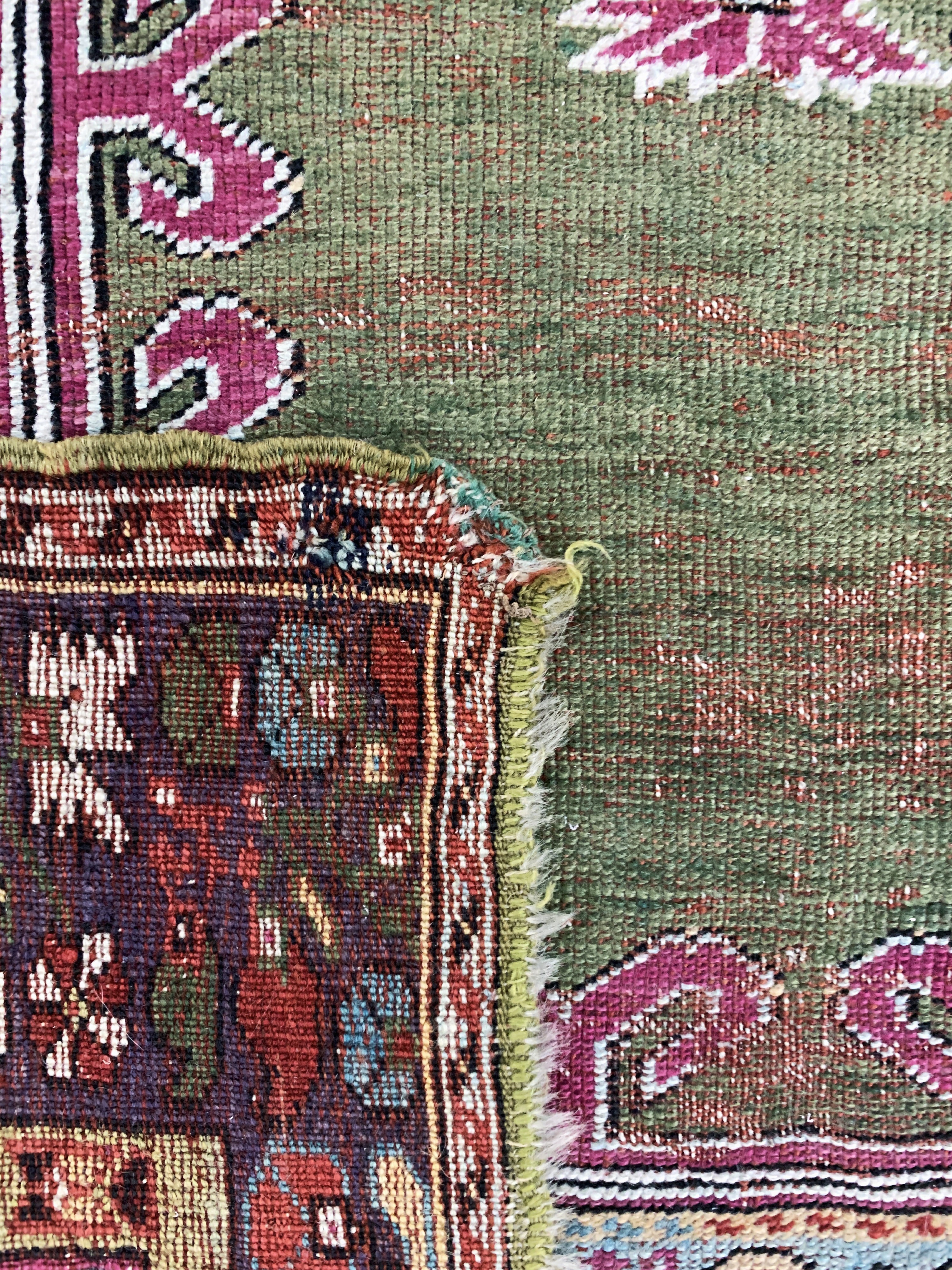 Detail e: Kirsehir antik, Türkei, um 1900, Wolle auf Wolle, ca. 180 x 125 cm, EHZ: 3