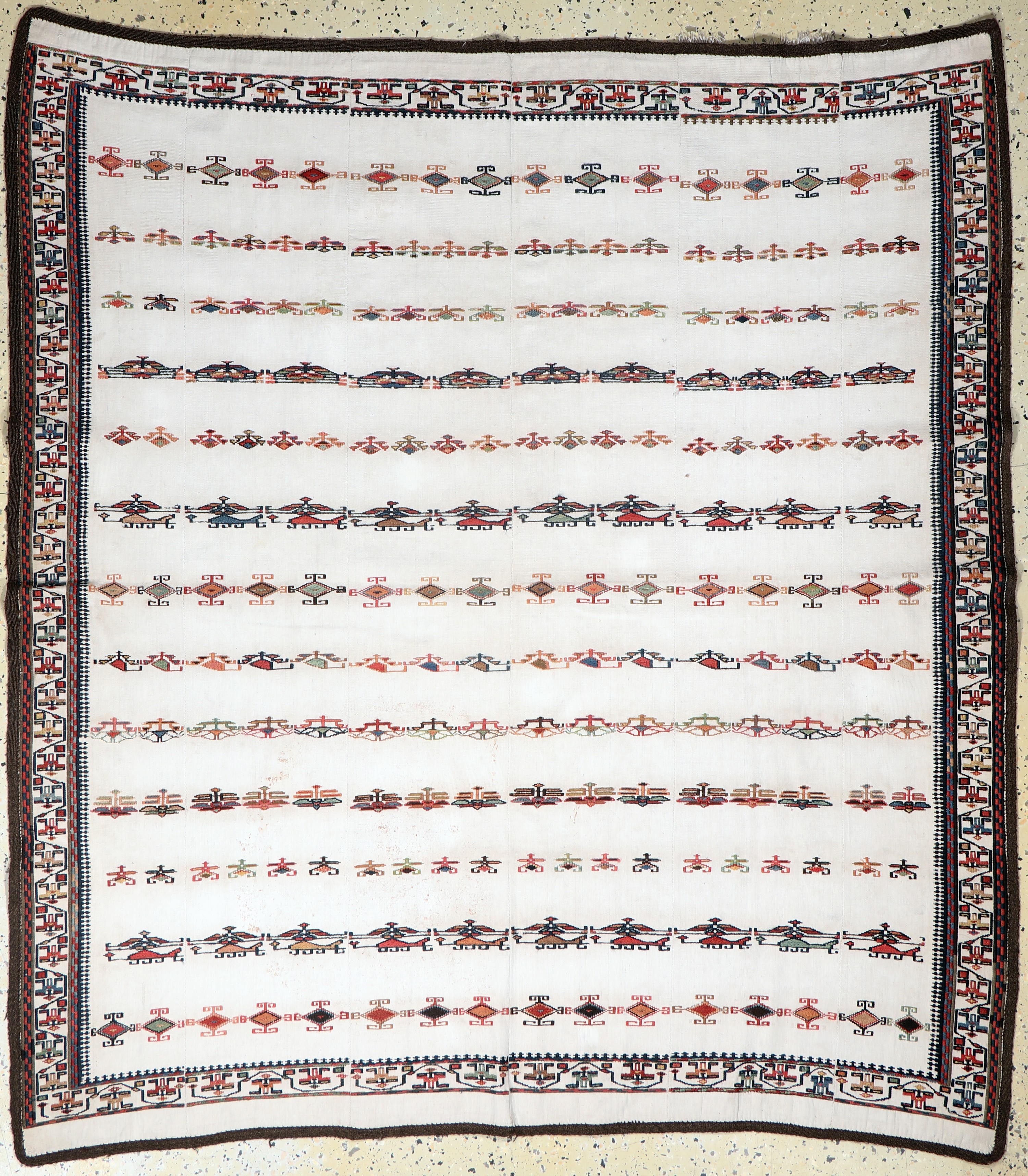 Image 27093827 - Shahsawan´Verneh´, Persien, Anfang 20.Jhd, Wolle auf Baumwolle, ca. 169 x 154 cm, ...