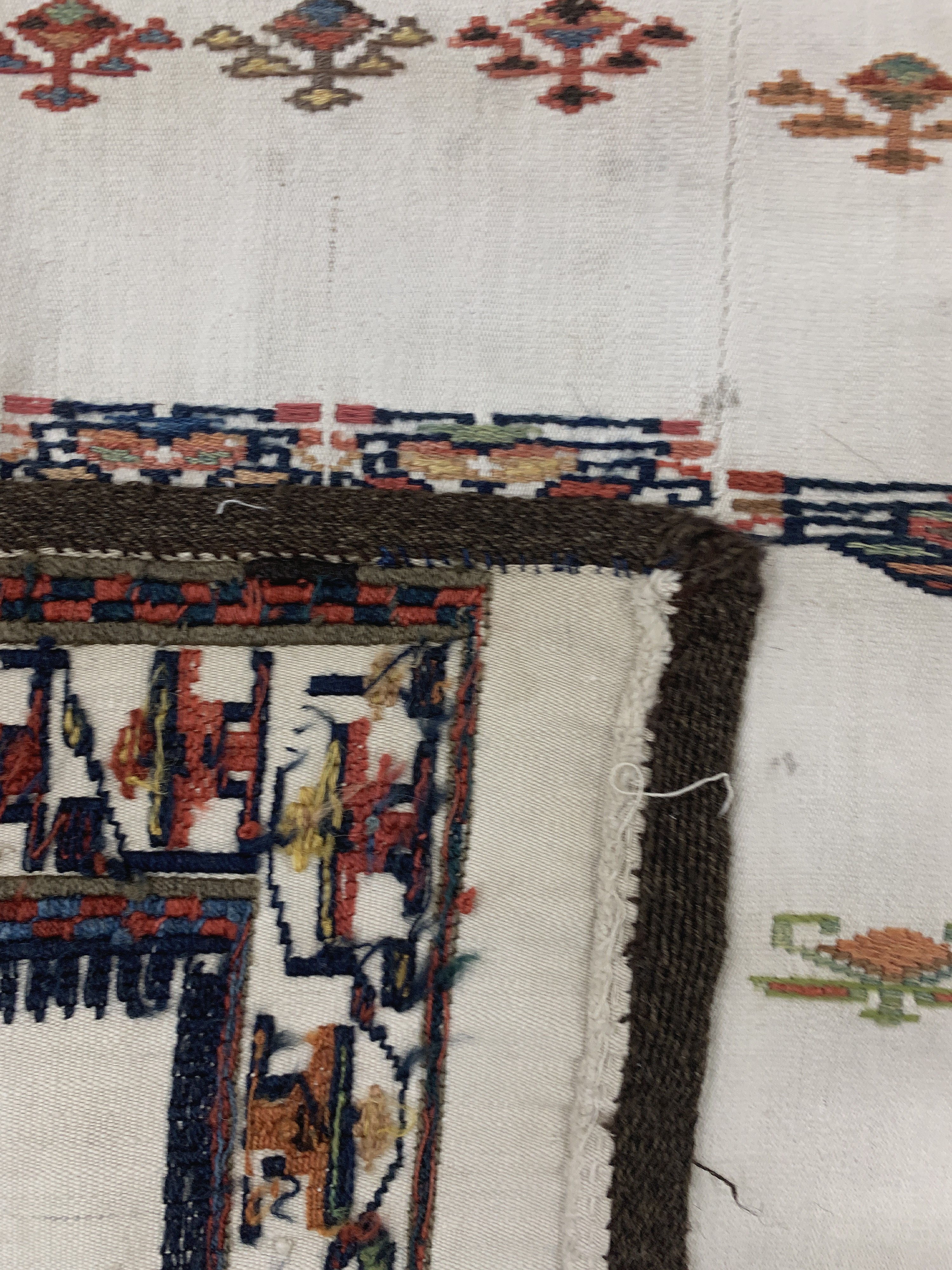 Detail f: Shahsawan"Verneh", Persien, Anfang 20.Jhd, Wolle auf Baumwolle, ca. 169 x 154 cm, Reinigungsbedürftig, EHZ: 2