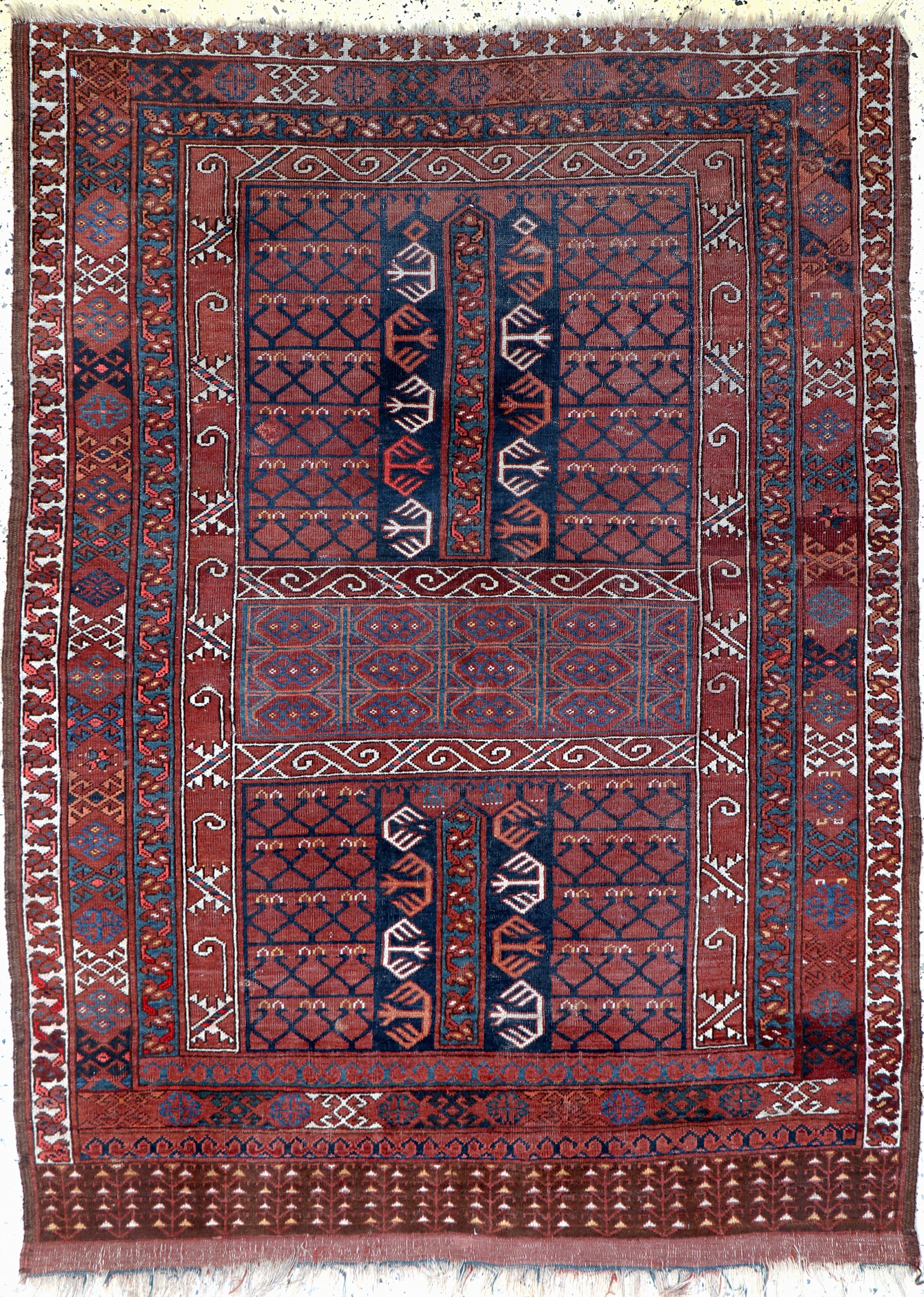 Image 27093867 - Ersari´Engsi´antik, Turkmenistan, 19.Jhd, Wolle auf Wolle, ca. 185 x 140 cm, EHZ: 2-3 ...