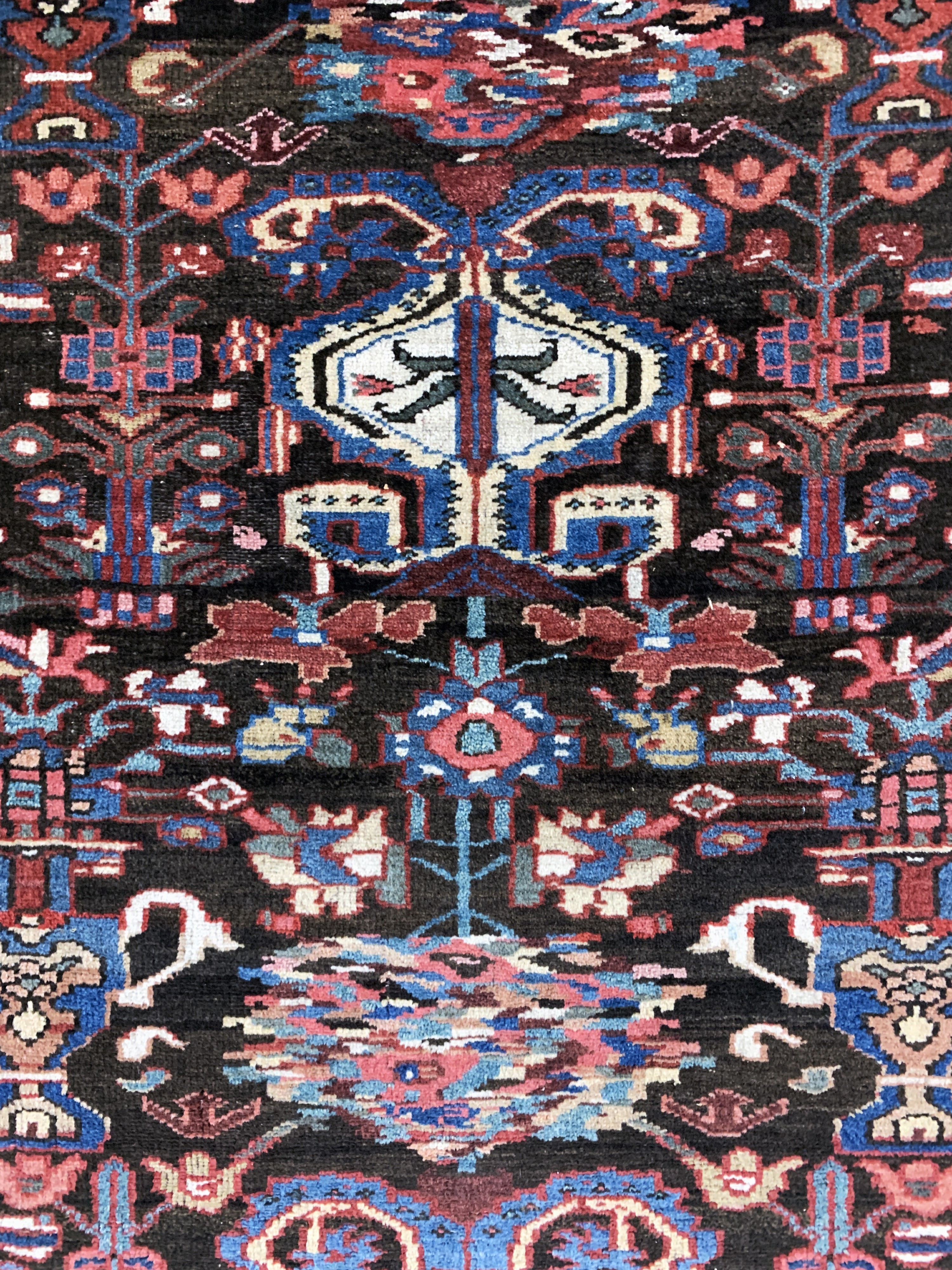 Detail c: Hamadan antik, Persien, um 1900, Wolle auf Baumwolle, ca. 150 x 105 cm, EHZ: 2