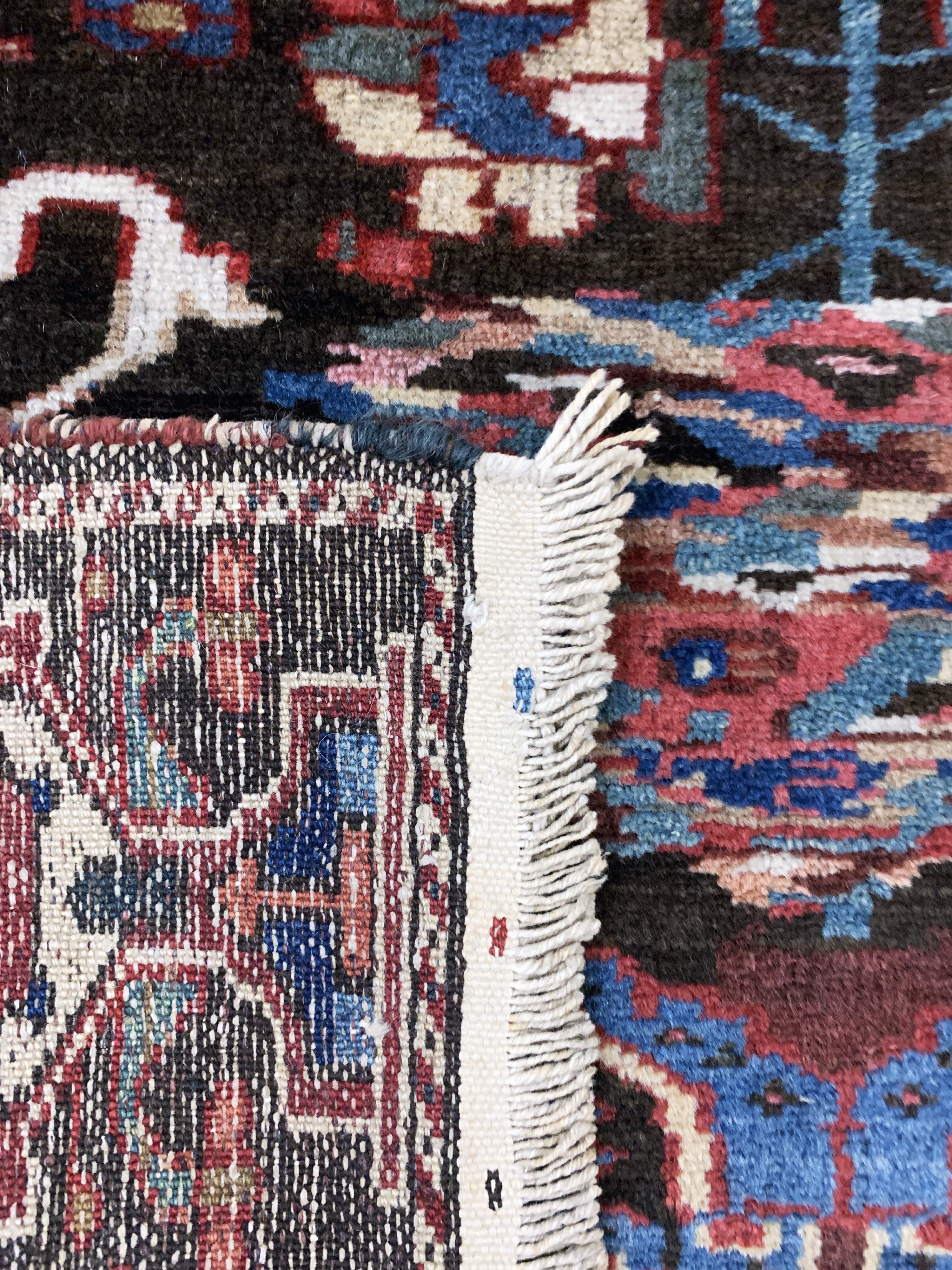 Detail e: Hamadan antik, Persien, um 1900, Wolle auf Baumwolle, ca. 150 x 105 cm, EHZ: 2
