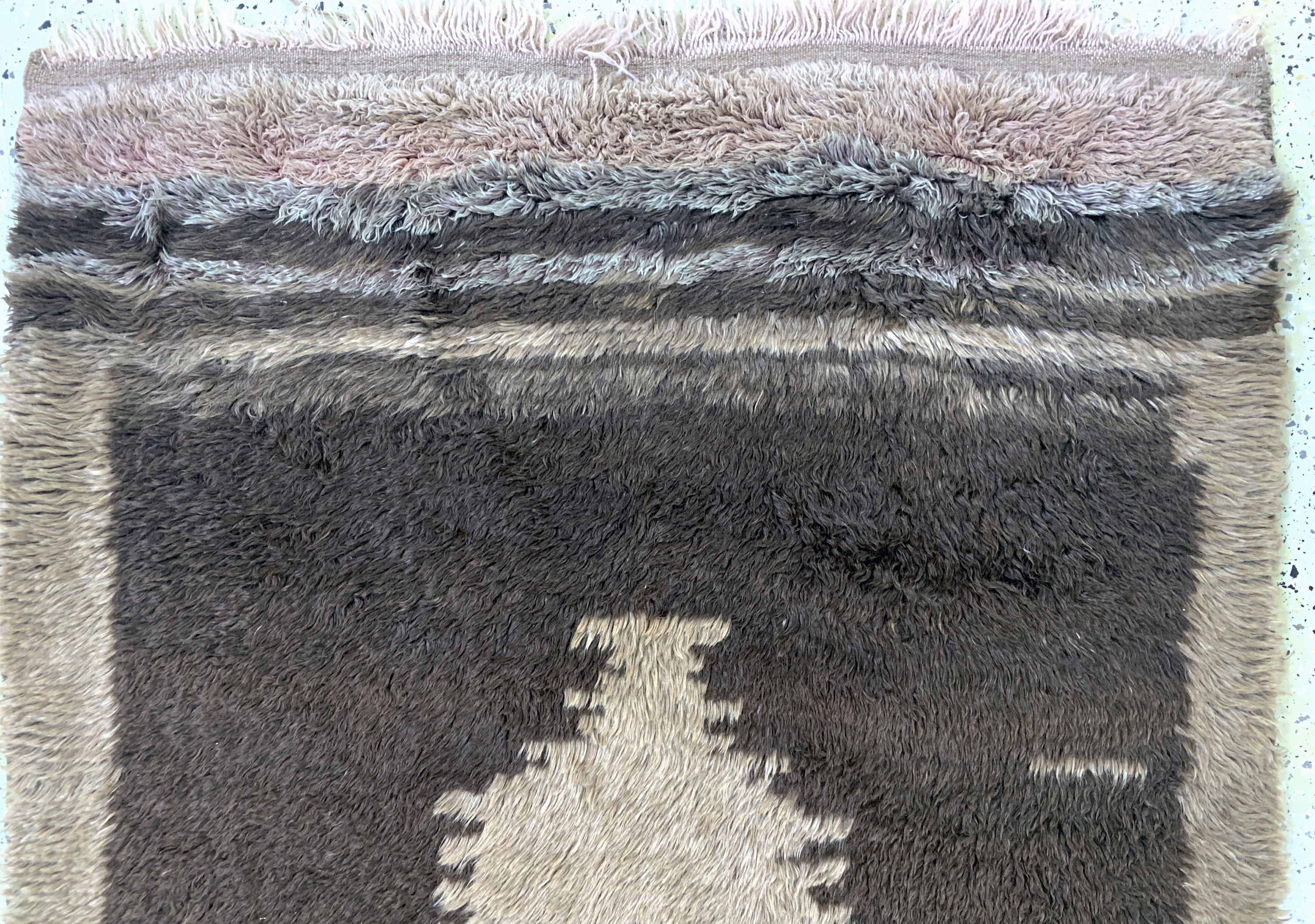Detail a: "Tülü"Schlafteppich", Türkei, Anfang 20.Jhd, Wolle auf Wolle, ca. 180 x 125 cm, EHZ: 2-3