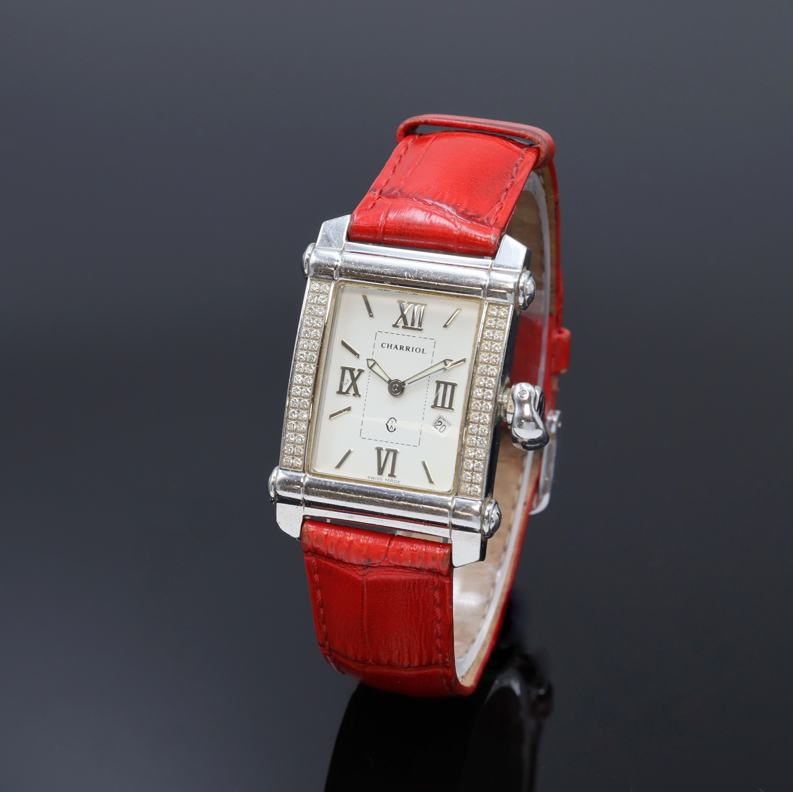 Image 27093871 - PHILIPPE CHARRIOL Columbus Armbanduhr mit Diamanten Referenz CCSTRH8, Schweiz um 2000, ...
