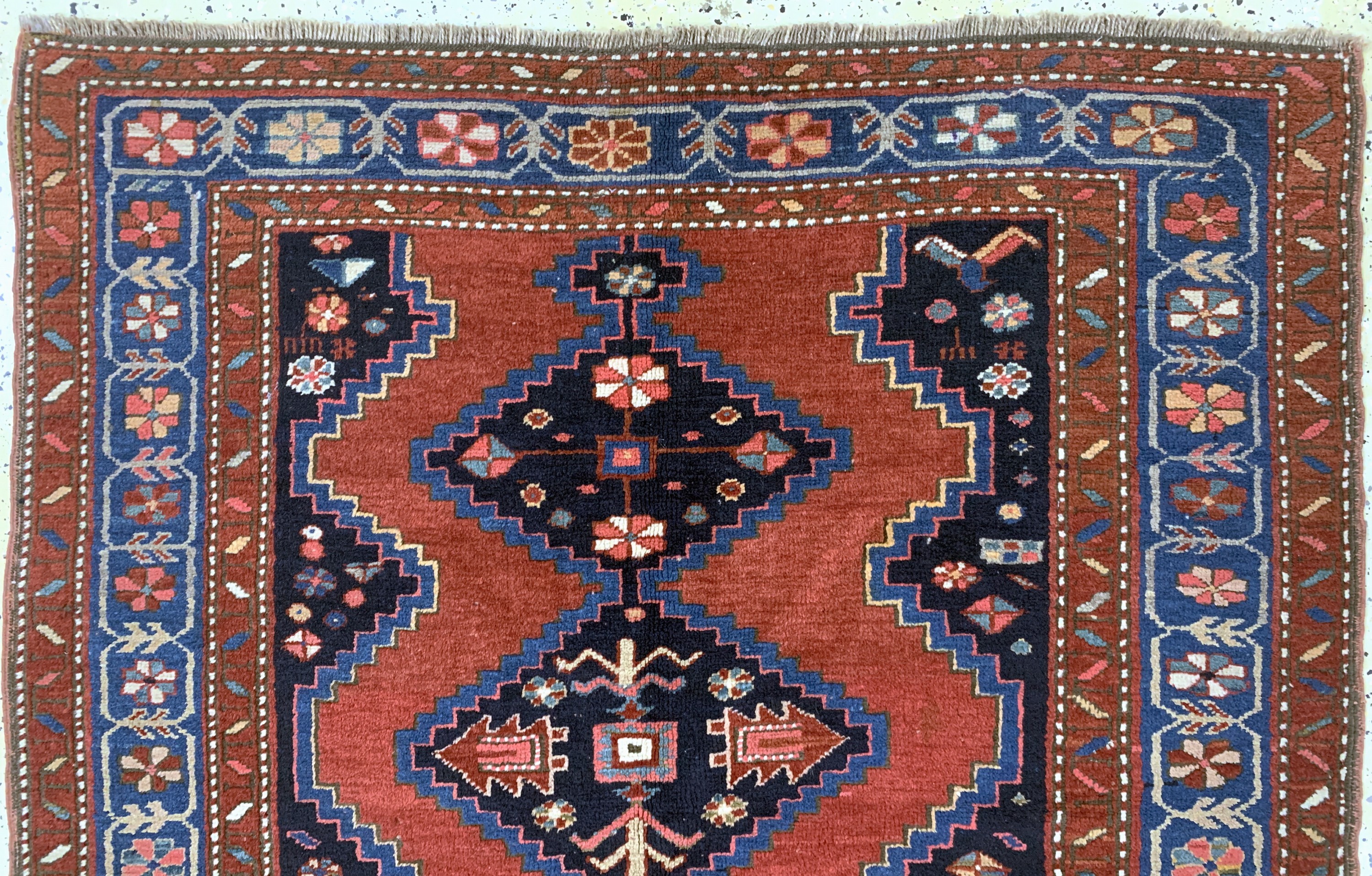 Detail a: Karabagh antik, Kaukasus, um 1900, Wolle auf Wolle, ca. 192 x 134 cm, EHZ: 2