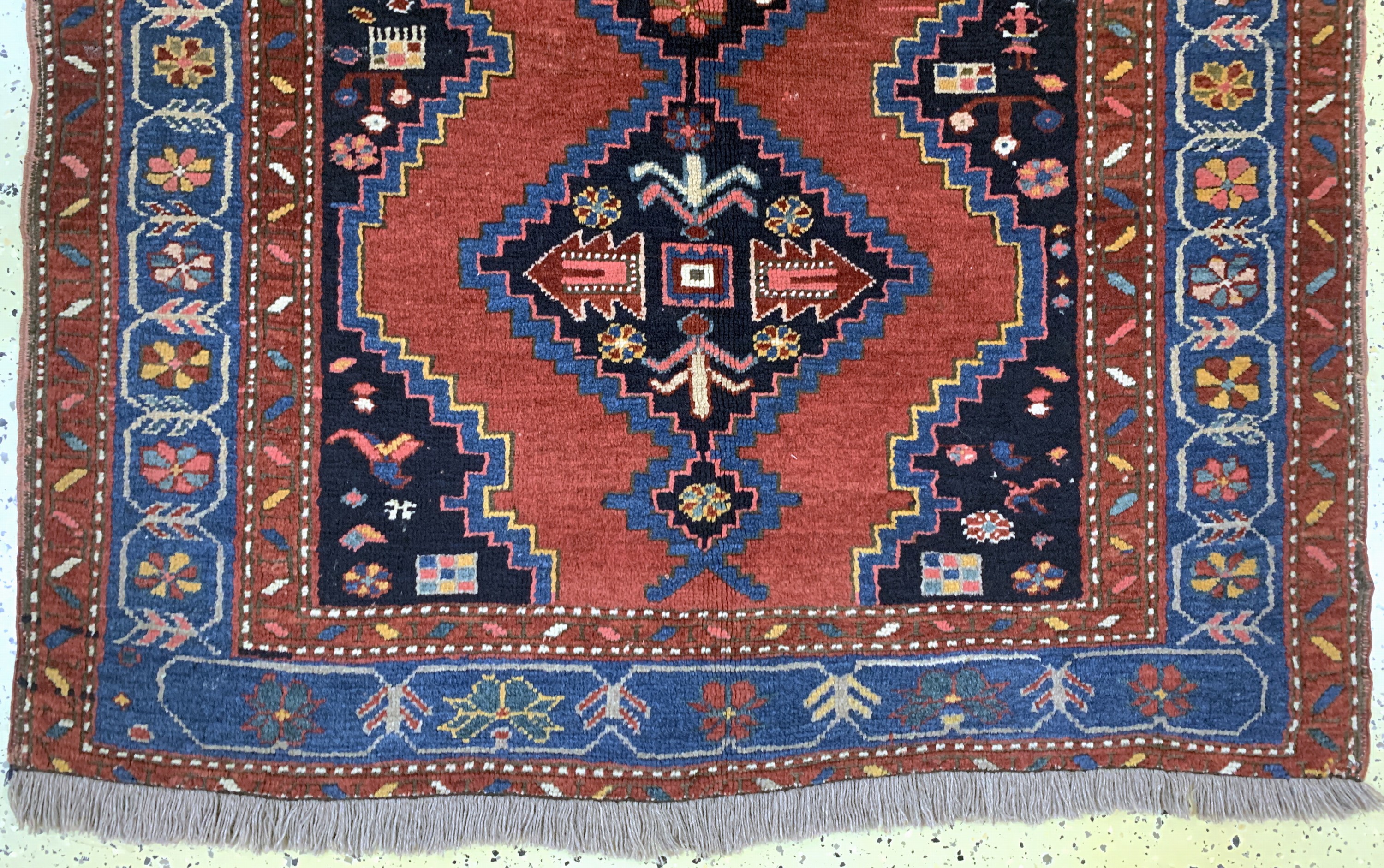 Detail c: Karabagh antik, Kaukasus, um 1900, Wolle auf Wolle, ca. 192 x 134 cm, EHZ: 2
