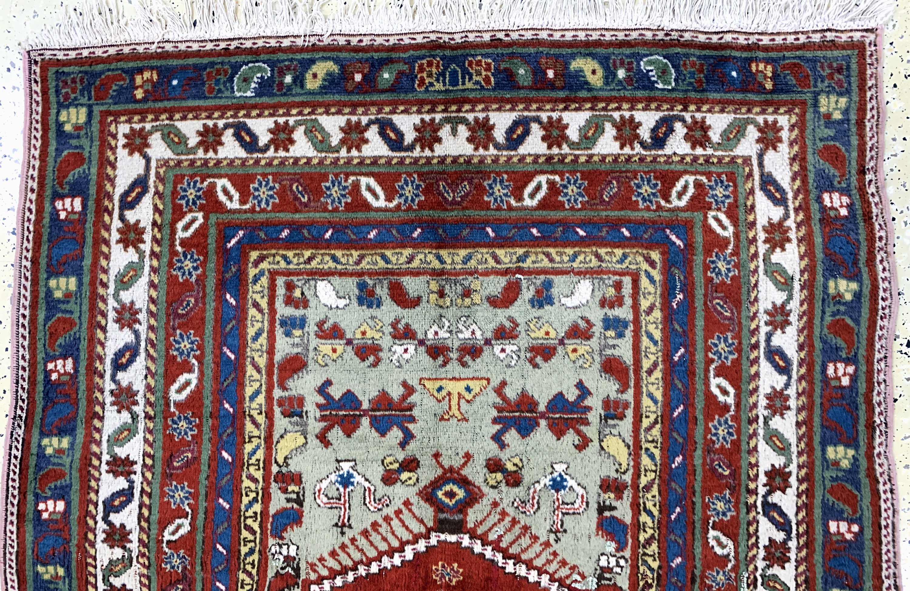 Detail a: Kirsehir antik, Türkei, um 1900, Wolle auf Baumwolle, ca. 178 x 130 cm, EHZ: 2-3
