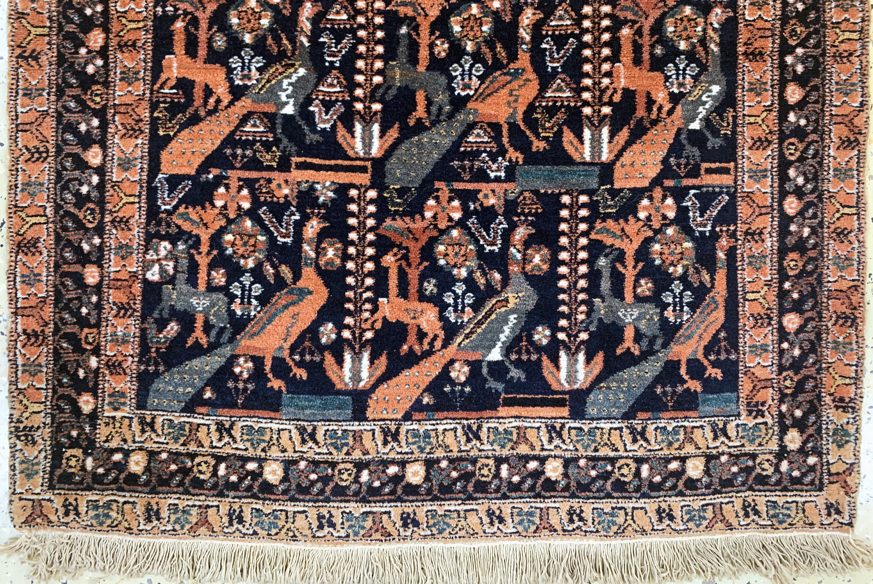 Detail b: Afschar alt, Persien, Anfang 20.Jhd, Wolle auf Baumwolle, ca. 115 x 99 cm, EHZ: 2