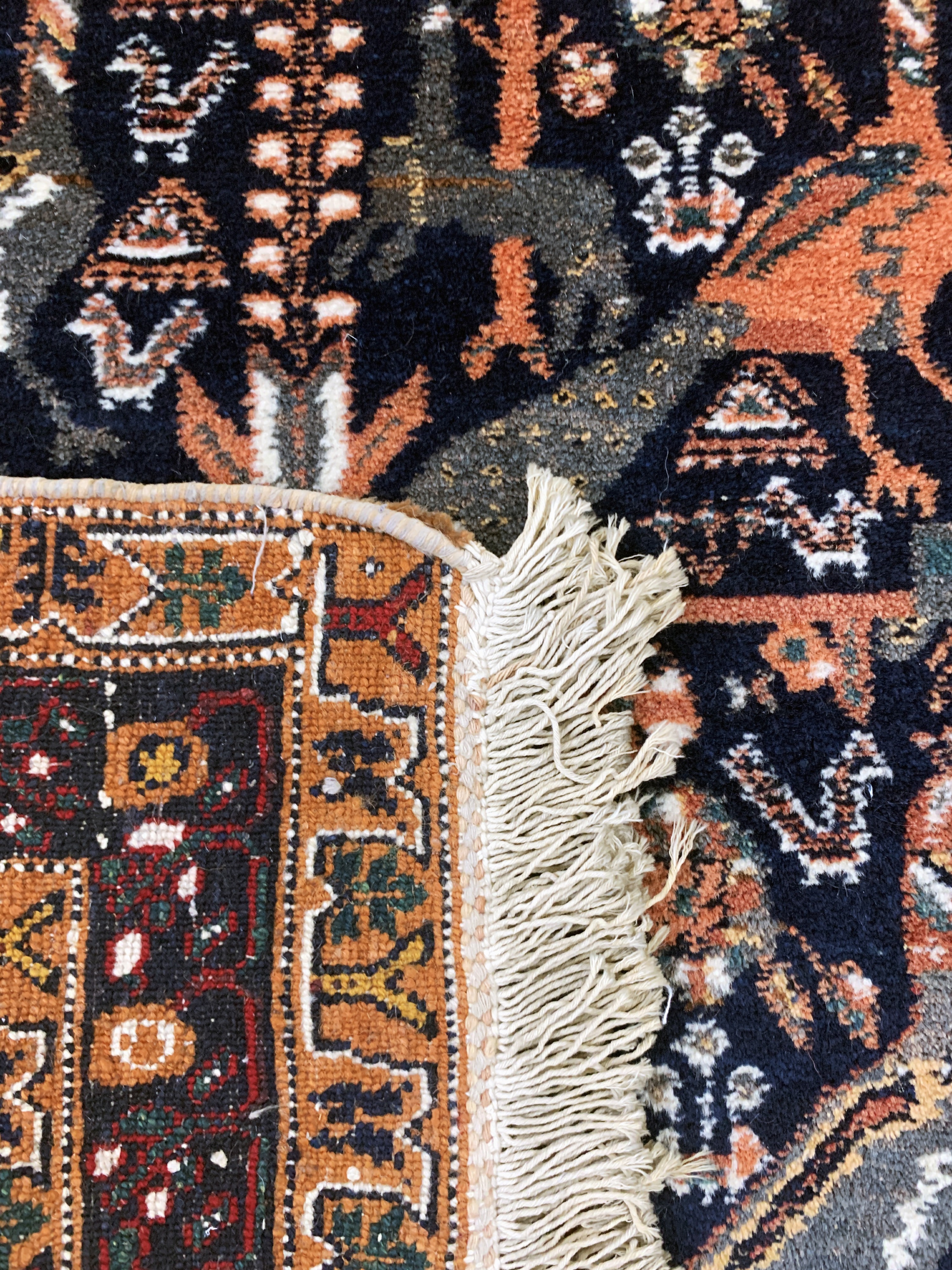 Detail d: Afschar alt, Persien, Anfang 20.Jhd, Wolle auf Baumwolle, ca. 115 x 99 cm, EHZ: 2