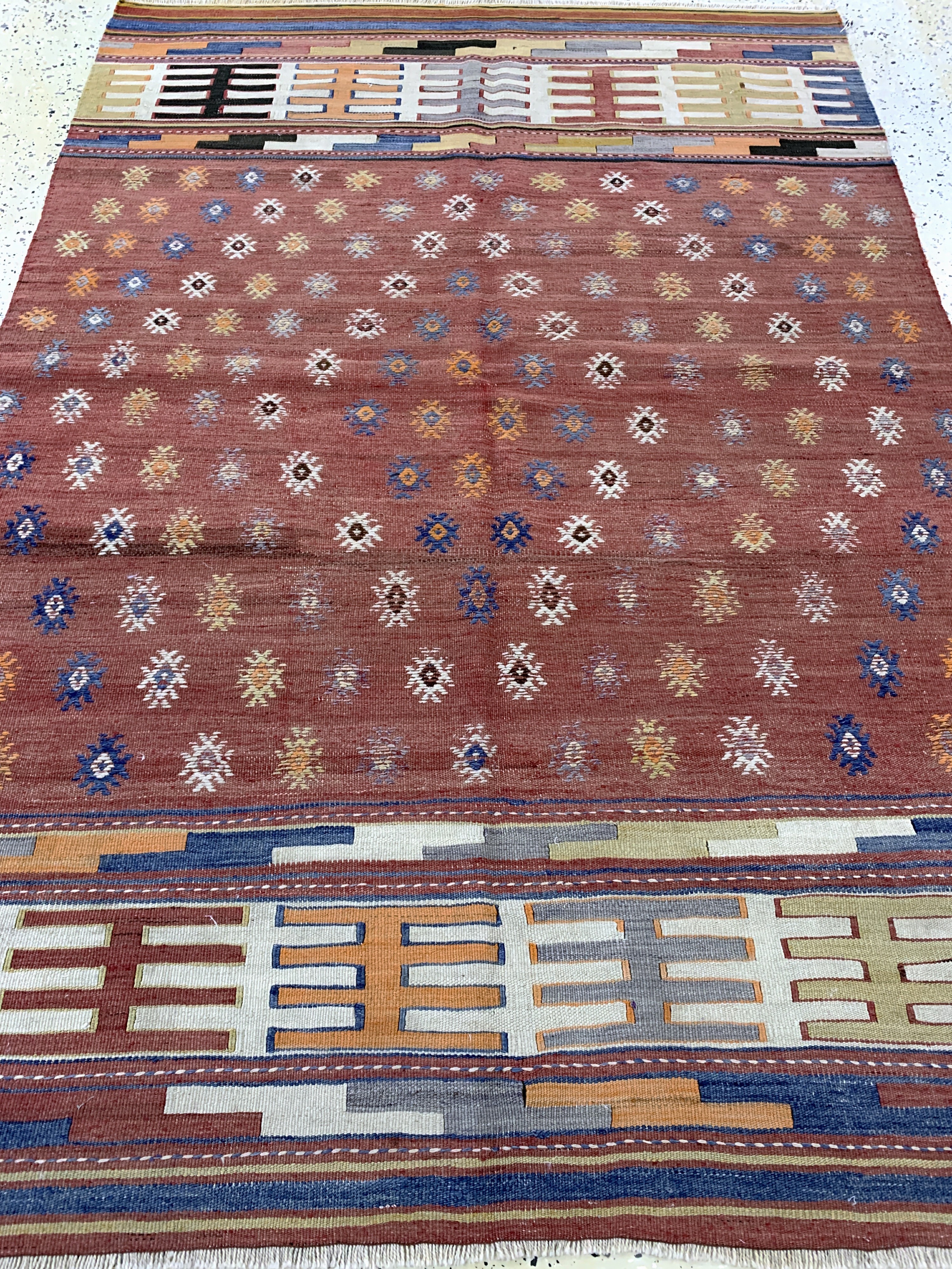 Detail d: Ghaschgai Kelim antik, Persien, um 1900, Wolle auf Wolle, ca. 197 x 135 cm, EHZ: 2