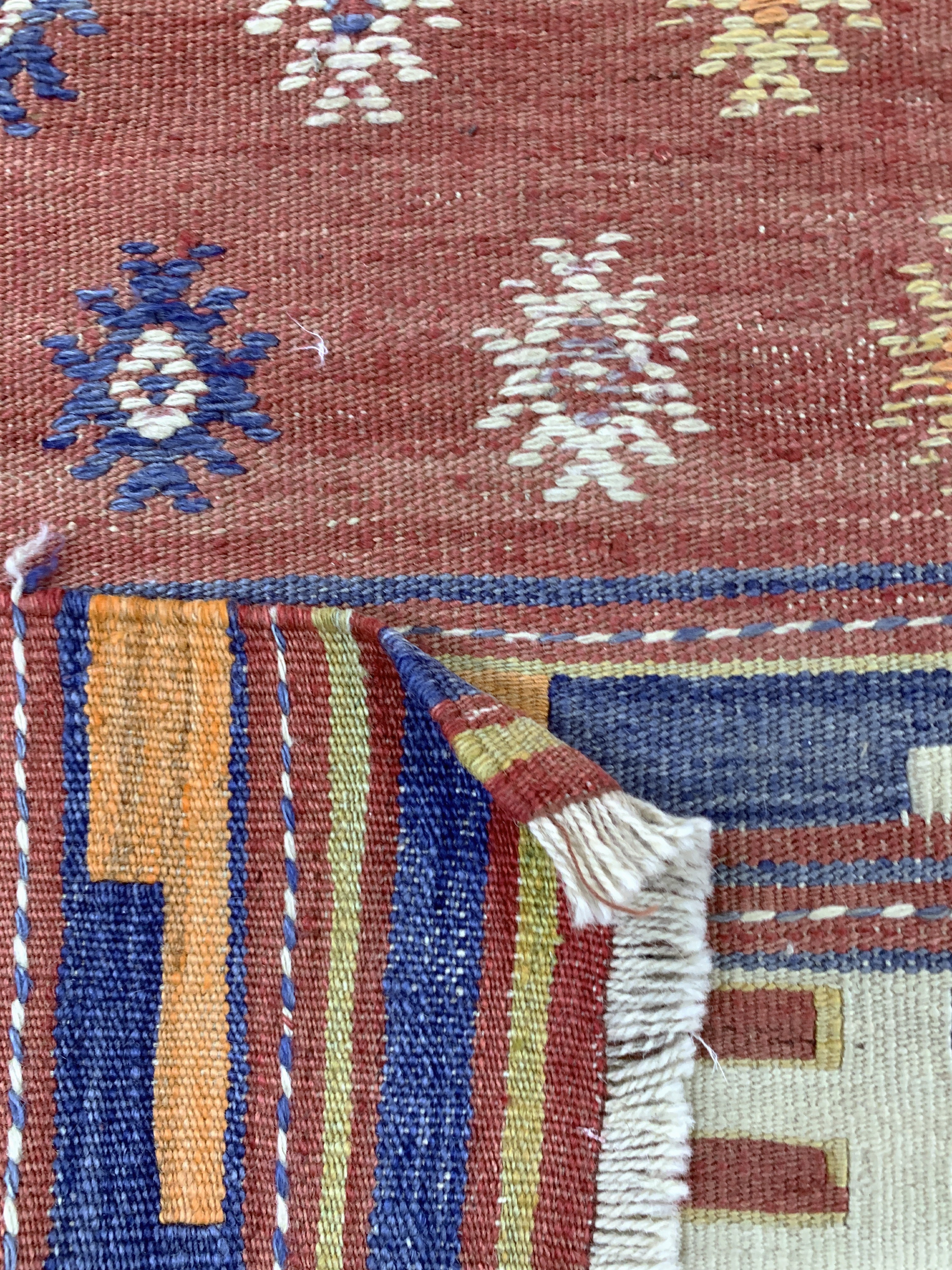 Detail e: Ghaschgai Kelim antik, Persien, um 1900, Wolle auf Wolle, ca. 197 x 135 cm, EHZ: 2