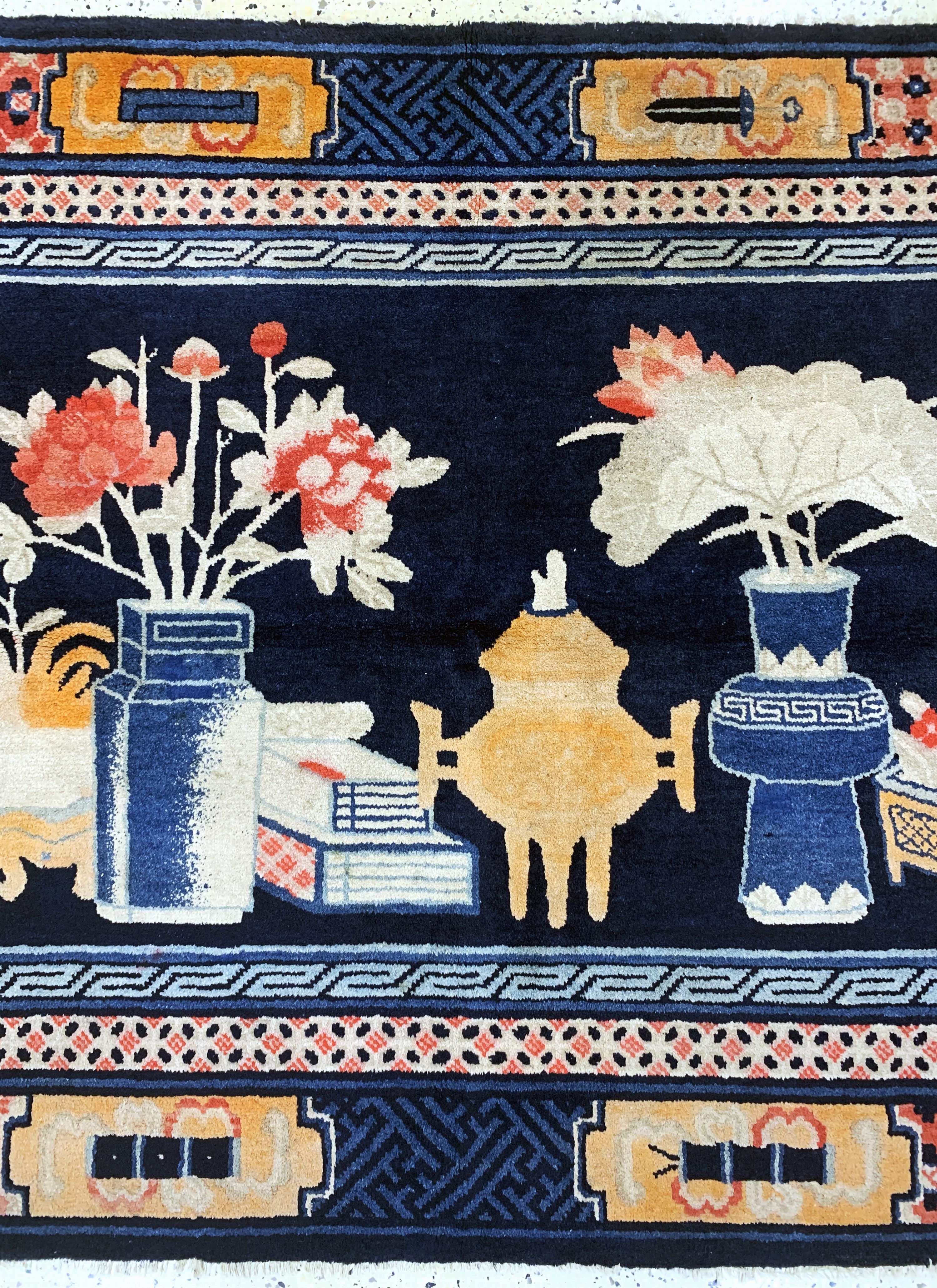 Detail c: Pao Tow antik, China, um 1900, Wolle auf Baumwolle, ca. 202 x 132 cm, EHZ: 1-2