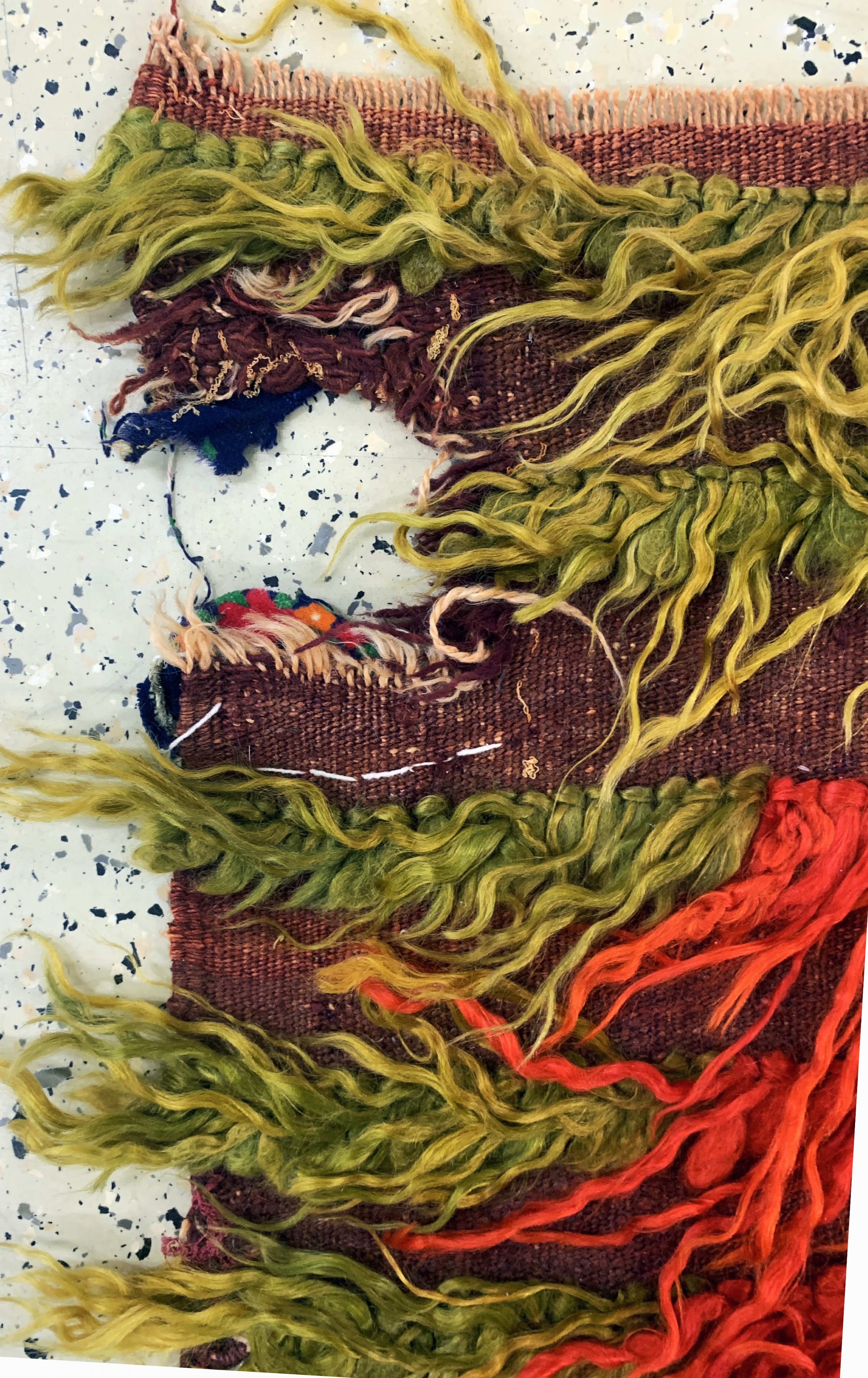 Detail c: "Tülü"Schlafteppich, Türkei, Anfang 20.Jhd,Wolle auf Wolle, ca. 128 x 112 cm, EHZ: 4