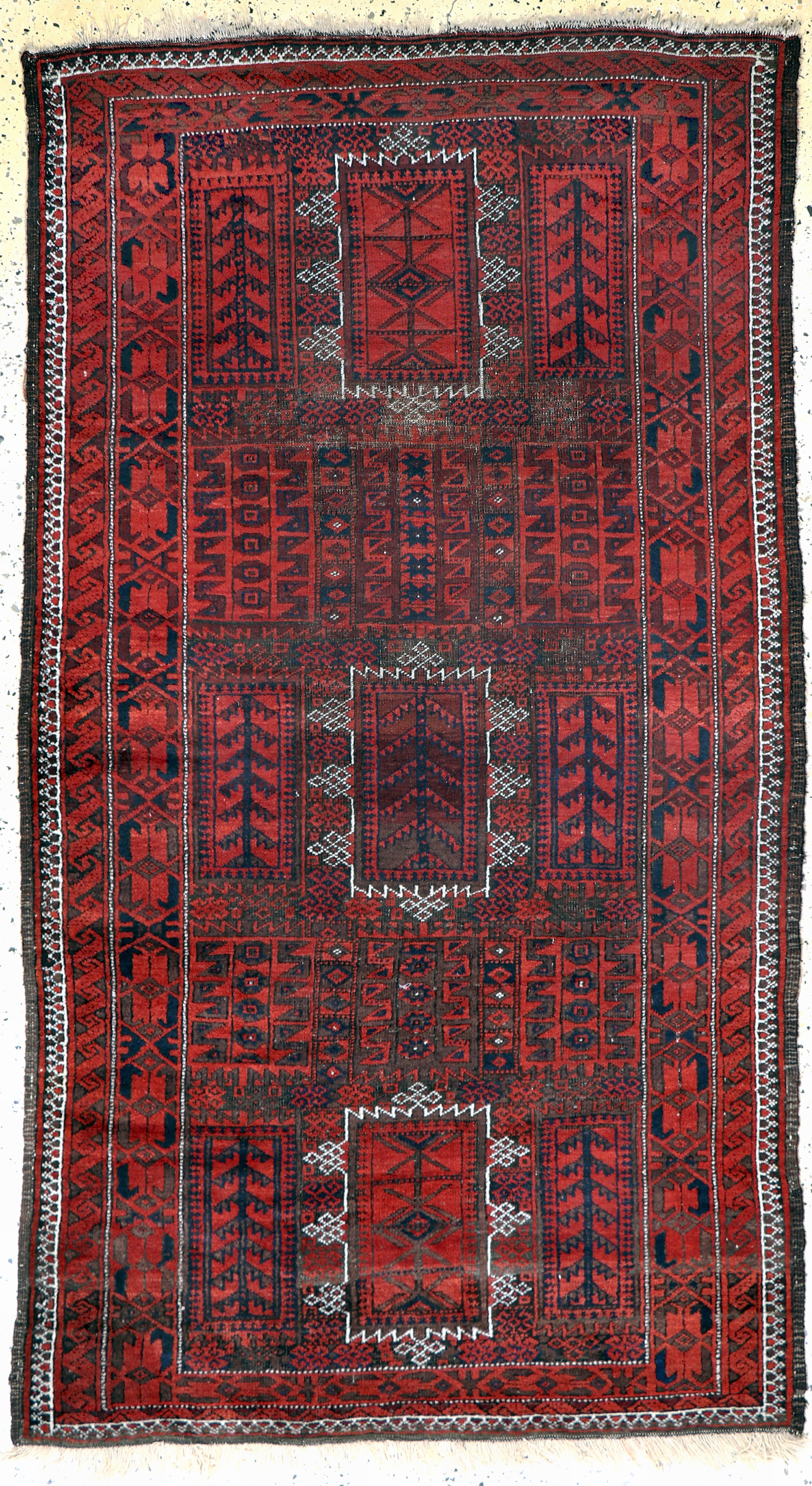 Image 27093884 - Belutsch antik, Persien, 19.Jhd, Wolle auf Wolle, ca. 212 x 120 cm, EHZ: 3 ...
