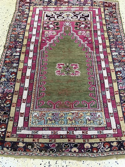 27093801d - Kirsehir antik, Türkei, um 1900, Wolle auf Wolle, ca. 180 x 125 cm, EHZ: 3 ...