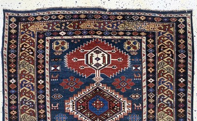 27093866a - ´Bidjov-Kazak´antik, Kaukasus, 19.Jhd, Wolle auf Wolle, ca. 180 x 120 cm, EHZ: 3 ...