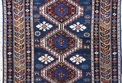 27093866c - ´Bidjov-Kazak´antik, Kaukasus, 19.Jhd, Wolle auf Wolle, ca. 180 x 120 cm, EHZ: 3 ...