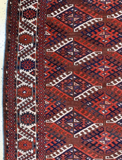 27093869c - Jomud´Hauptteppich´, Turkmenistan, Anfang 20.Jhd, Wolle auf Wolle, ca. 315 x 200 cm, ...