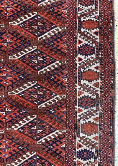 27093869d - Jomud´Hauptteppich´, Turkmenistan, Anfang 20.Jhd, Wolle auf Wolle, ca. 315 x 200 cm, ...