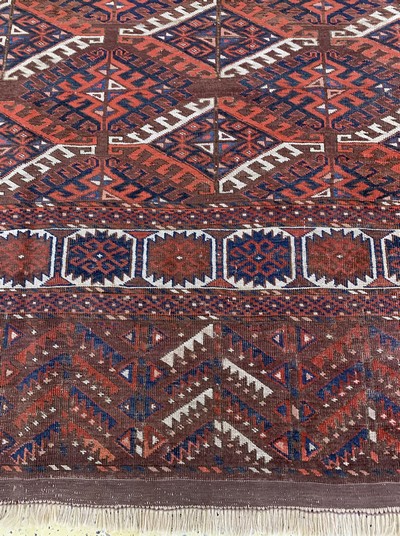 27093869g - Jomud´Hauptteppich´, Turkmenistan, Anfang 20.Jhd, Wolle auf Wolle, ca. 315 x 200 cm, ...