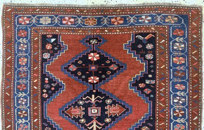 27093872a - Karabagh antik, Kaukasus, um 1900, Wolle auf Wolle, ca. 192 x 134 cm, EHZ: 2 ...