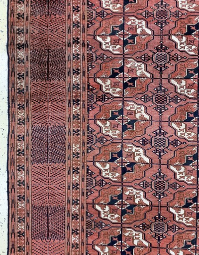 27093873c - Tekke#´main carpet#´antique, Turkmenistan, 19th century, wool on wool, approx. 290 x 225 ...
