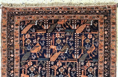 27093878a - Afschar alt, Persien, Anfang 20.Jhd, Wolle auf Baumwolle, ca. 115 x 99 cm, EHZ: 2 ...