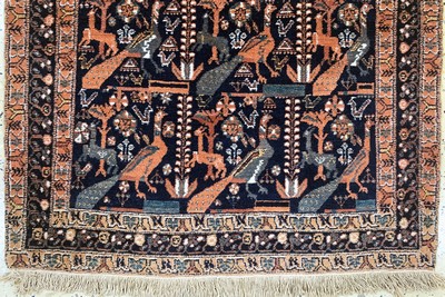 27093878b - Afschar alt, Persien, Anfang 20.Jhd, Wolle auf Baumwolle, ca. 115 x 99 cm, EHZ: 2 ...