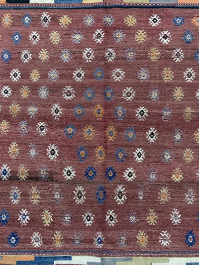 27093881c - Ghaschgai Kelim antik, Persien, um 1900, Wolle auf Wolle, ca. 197 x 135 cm, EHZ: 2 ...