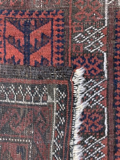 27093884e - Belutsch antik, Persien, 19.Jhd, Wolle auf Wolle, ca. 212 x 120 cm, EHZ: 3 ...