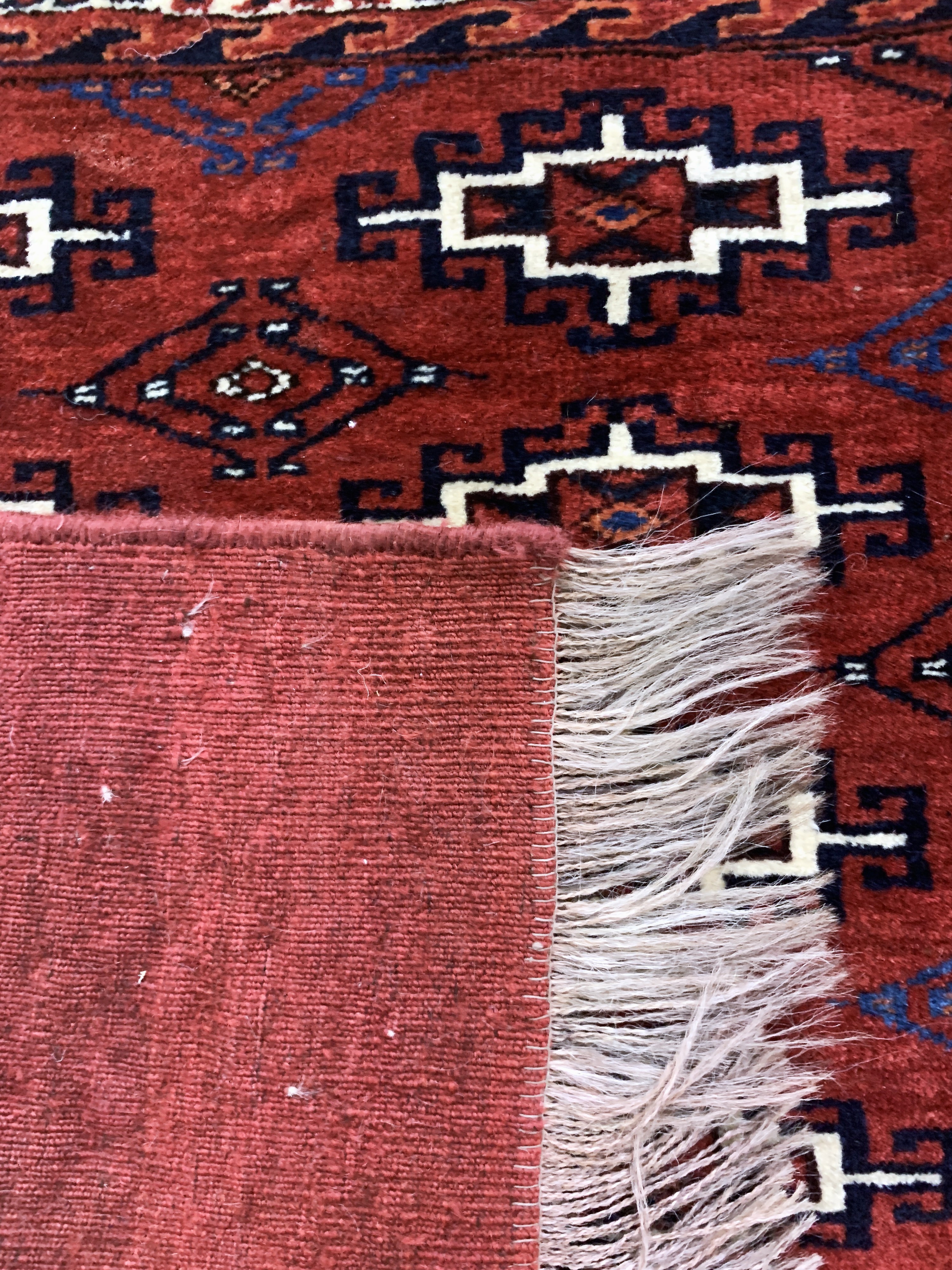 Detail f: 2 Lots Tekke Tschowal, Turkmenistan, um 1900, Wolle auf Wolle, ca. 116 x 73 cm, EHZ: 2