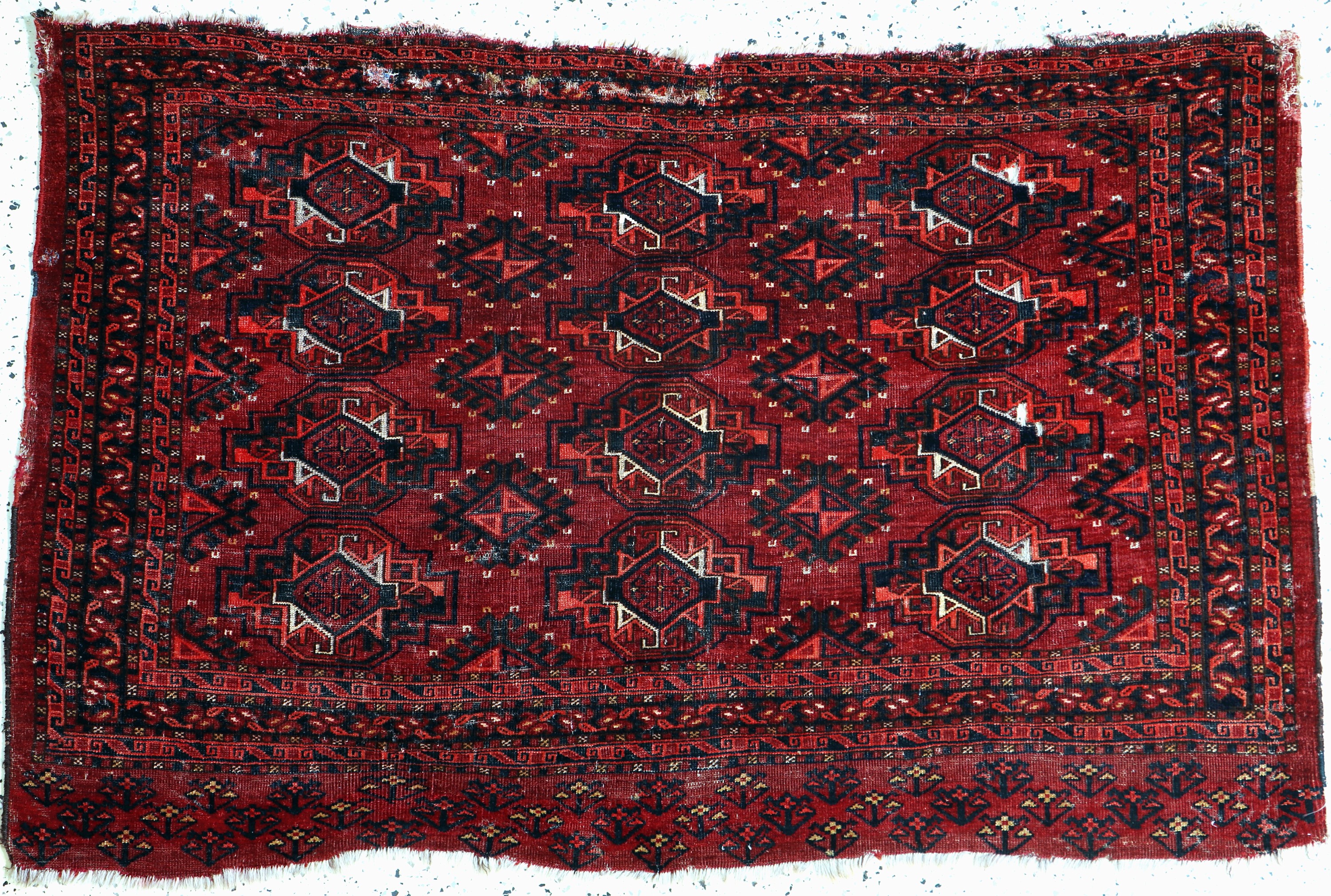 Image 27093910 - Yomud Tschowal antik, Turkmenistan, 19.Jhd,Wolle auf Wolle, ca. 140 x 95 cm, EHZ: 4 ...