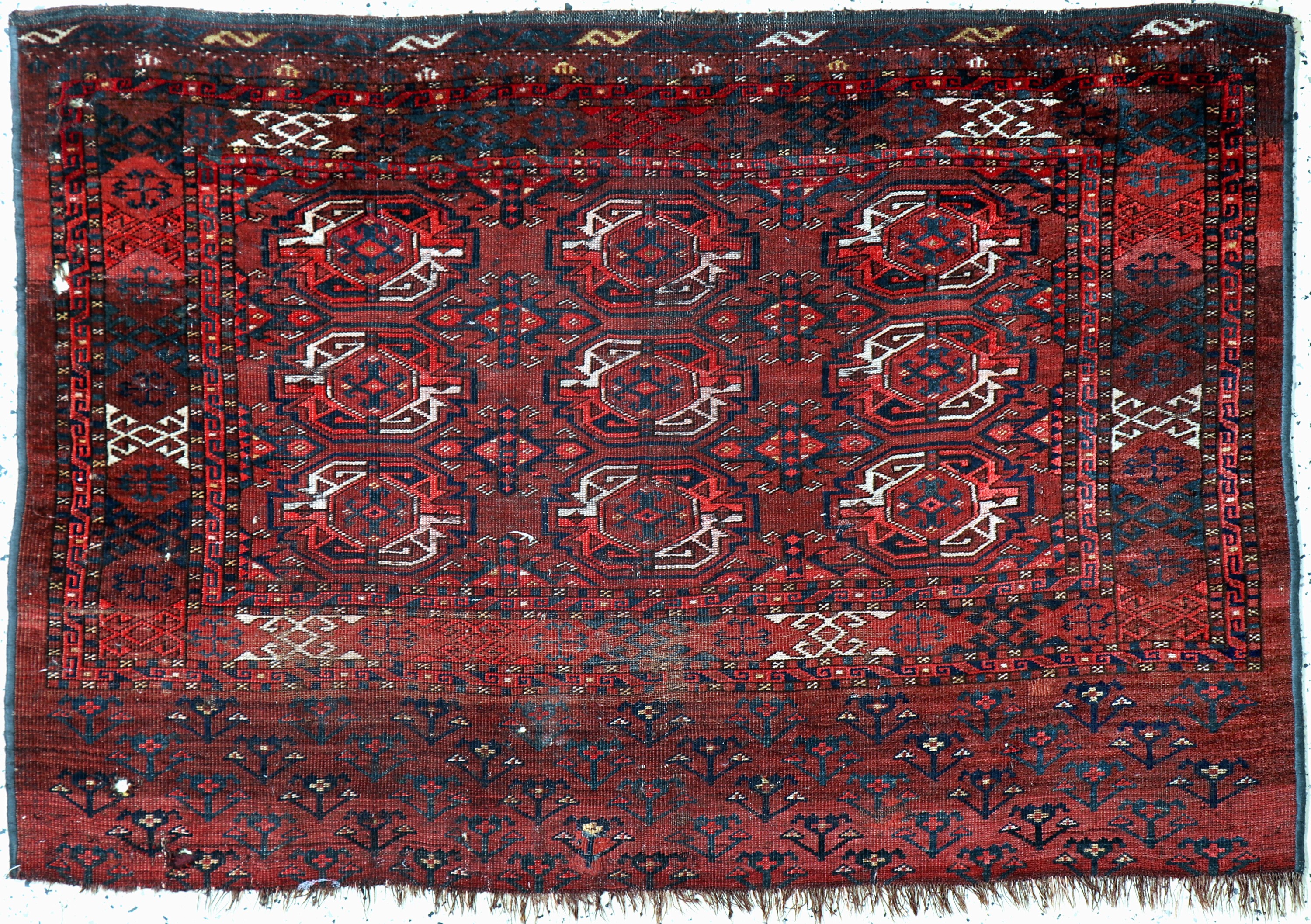 Image 27093913 - Ersari Tschowal antik, Turkmenistan, 19.Jhd, Wolle auf Wolle, ca. 145 x 97 cm, EHZ:4 ...