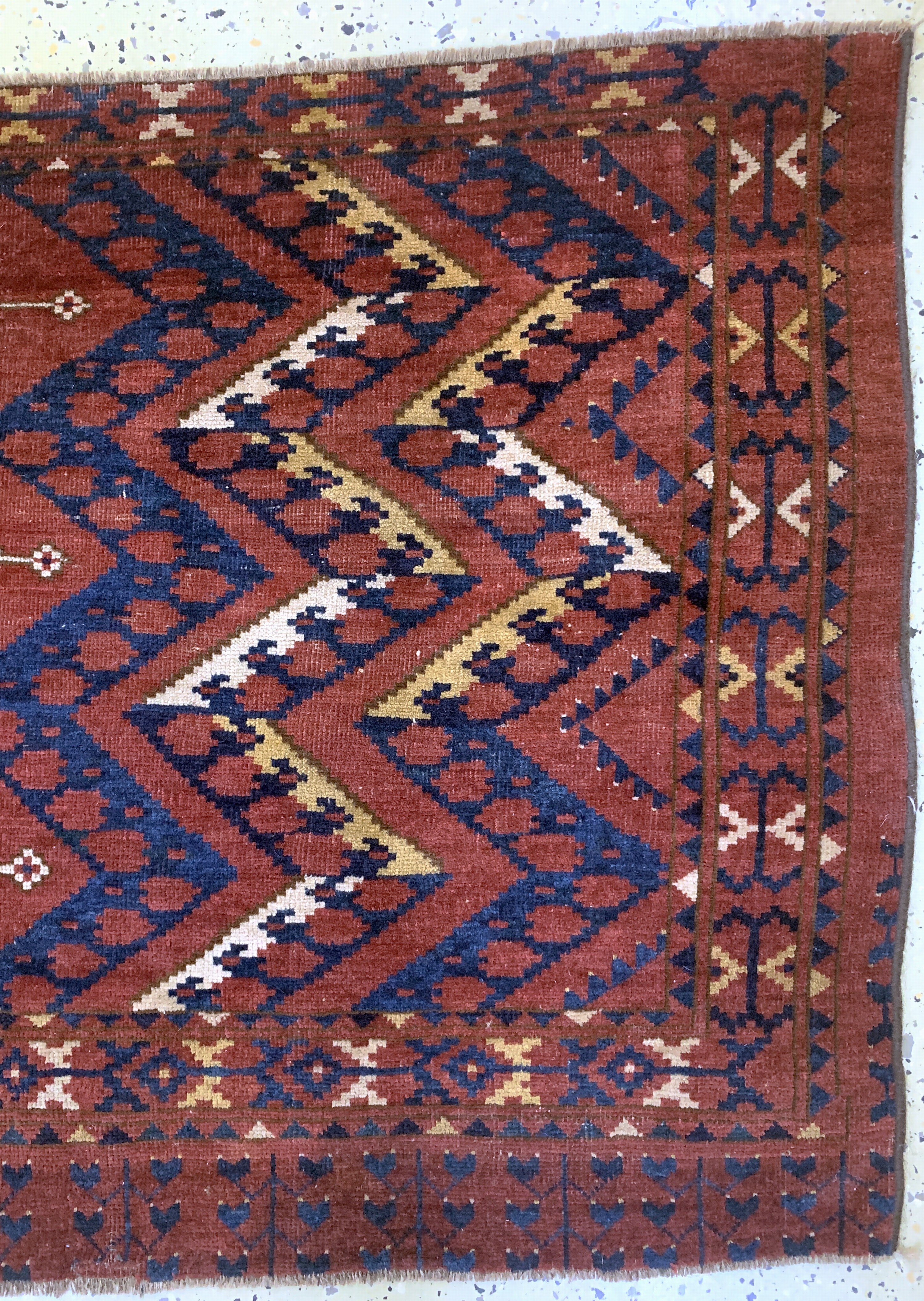 Detail a: Ersari Tschowal antik, Turkmenistan, 19.Jhd, Wolle auf Wolle, ca. 155 x 86 cm, EHZ:3
