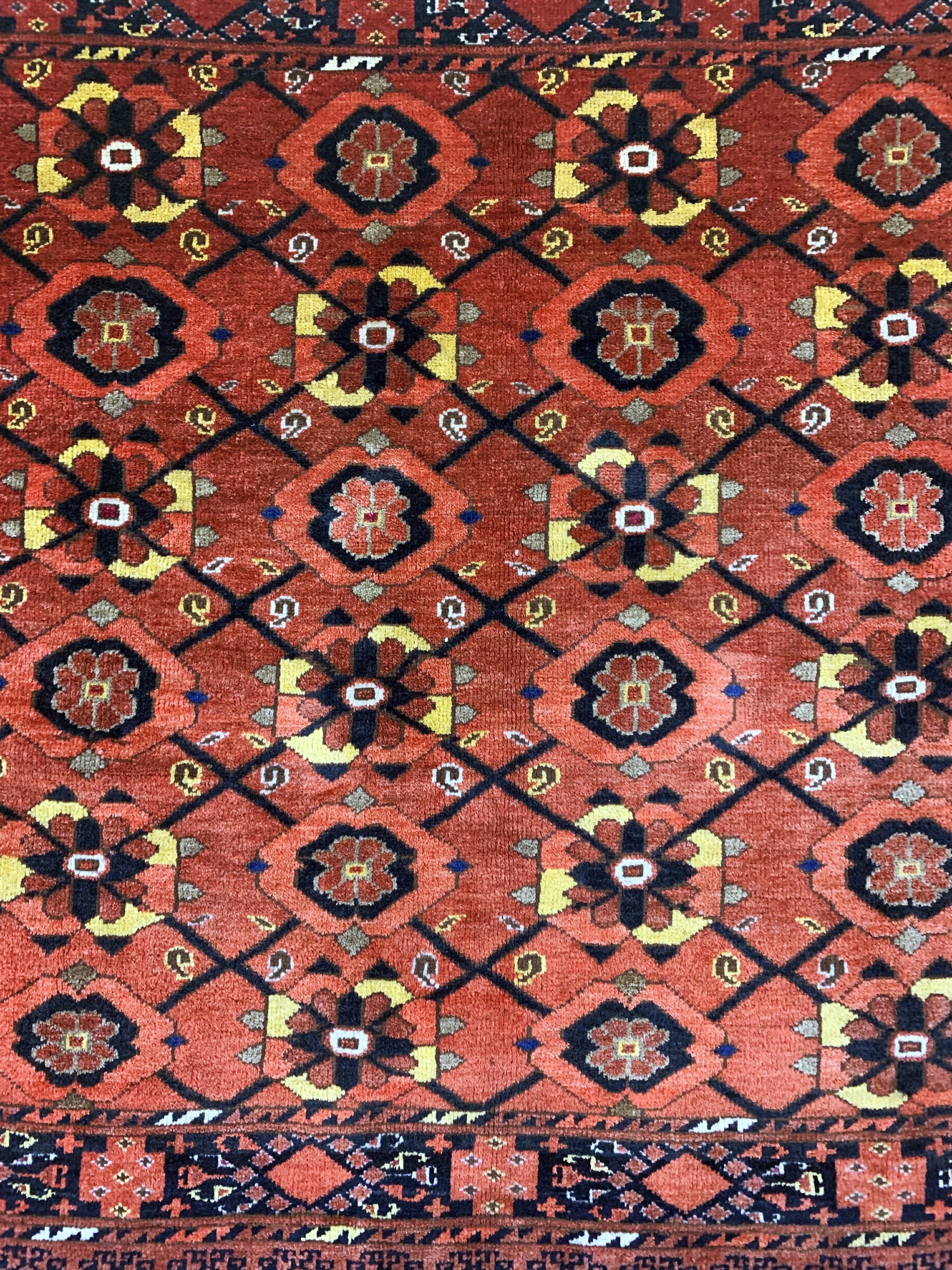 Detail c: Beschir Tschowal antik, Turkmenistan, 19.Jhd, Wolle auf Wolle, ca. 166 x 120 cm, EHZ: 2-3