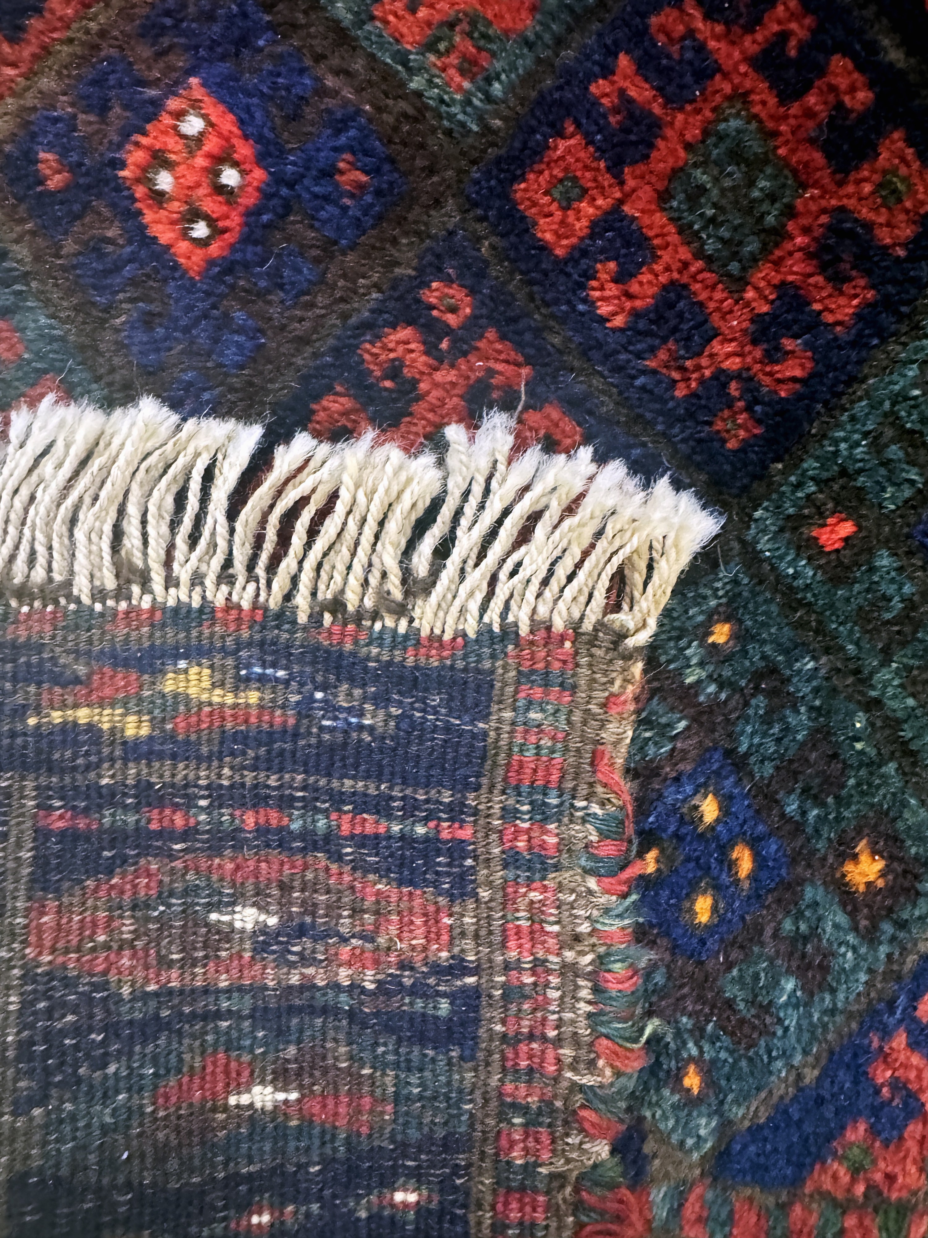 Detail c: 2 Lots"Jaf"antik, Persien, um 1900, Wolle auf Wolle, ca. 100 x 64 cm, EHZ: 3(restauriert)