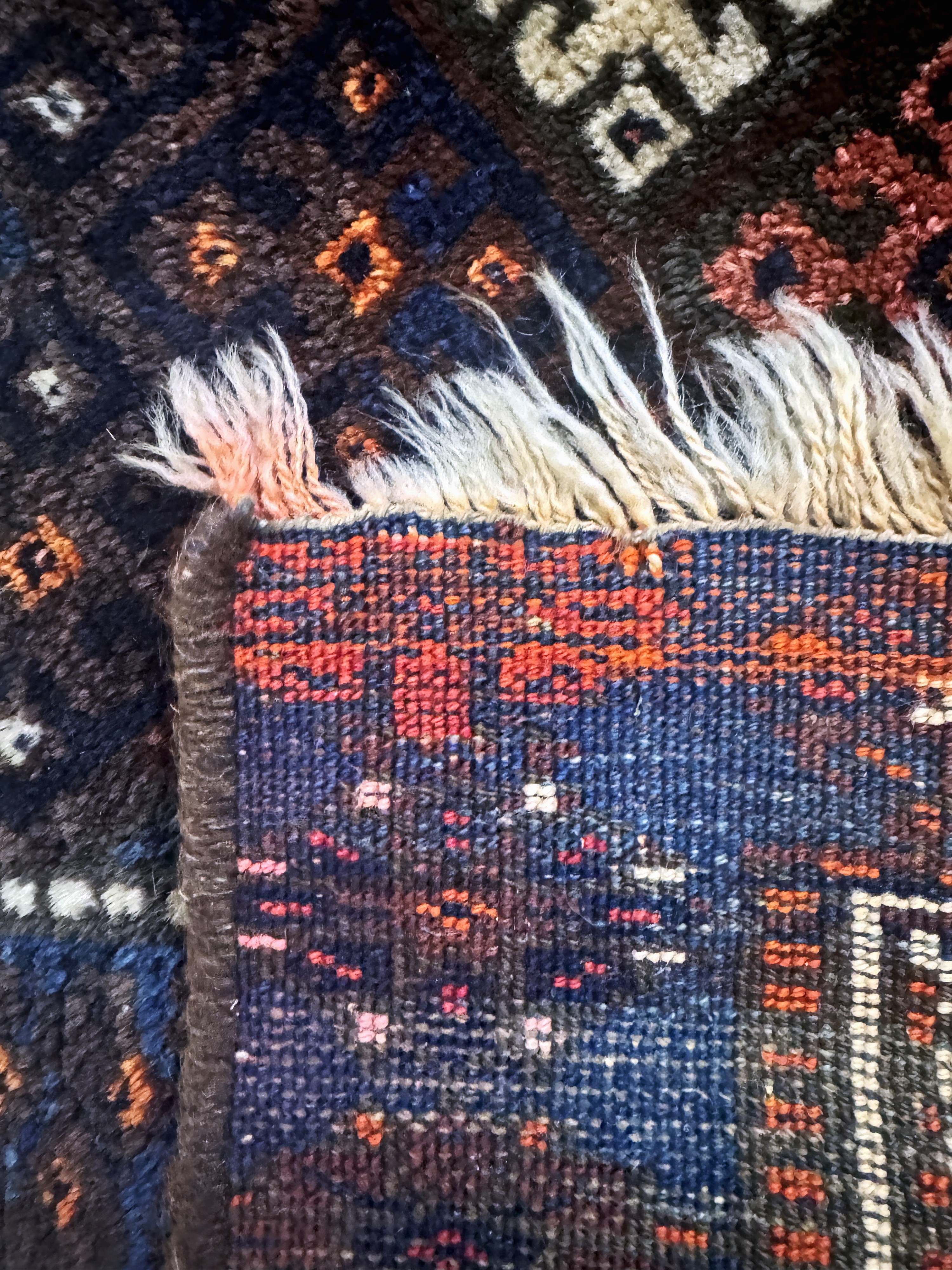 Detail f: 2 Lots"Jaf"antik, Persien, um 1900, Wolle auf Wolle, ca. 100 x 64 cm, EHZ: 3(restauriert)