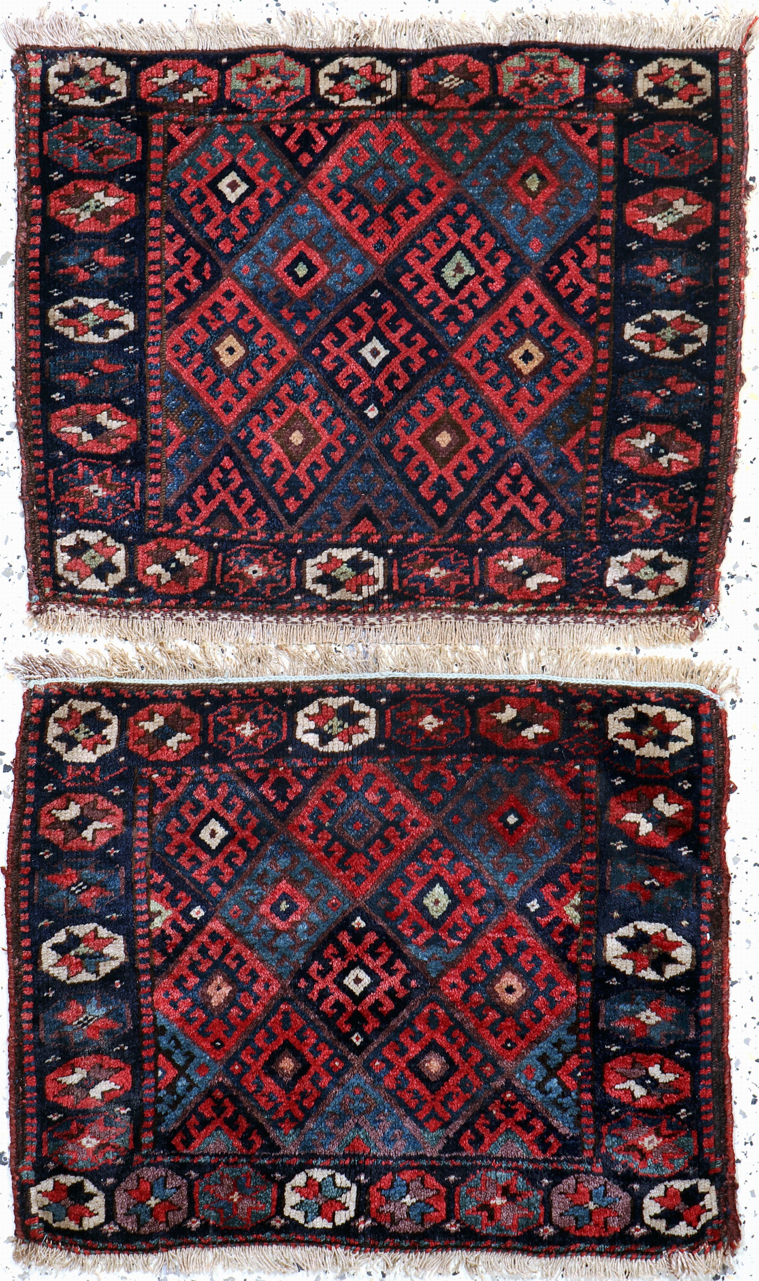 Image 27093921 - 2 Lots´Jaf´antik, Persien, um 1900, Wolle auf Wolle, ca. 64 x 50 cm, EHZ: 2-3, ...
