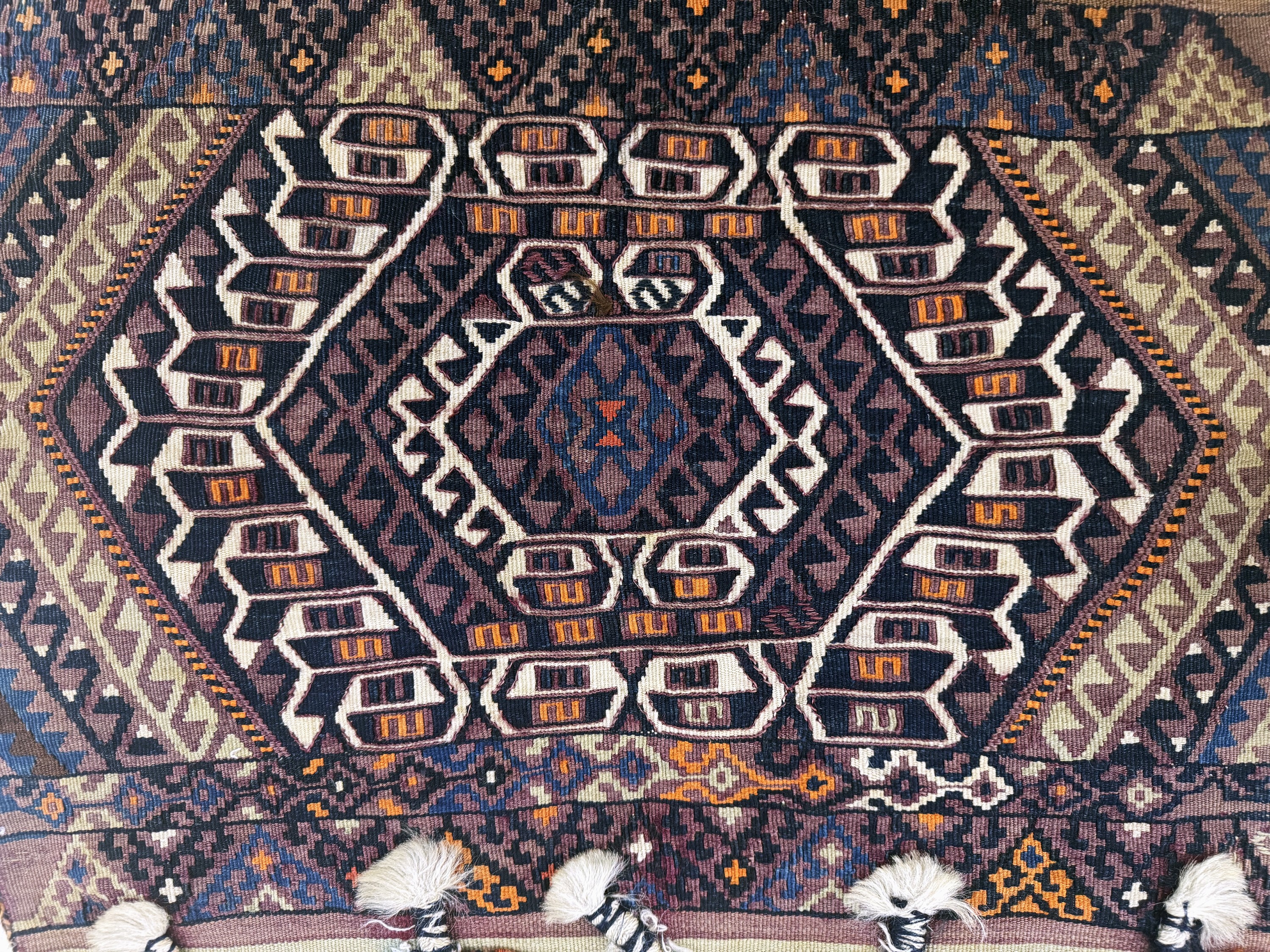 Detail a: 2 Lots offene Kelimtaschen, Türkei, Anfang 20.Jhd, Wolle auf Wolle, ca. 100 x 70 cm, EHZ:2