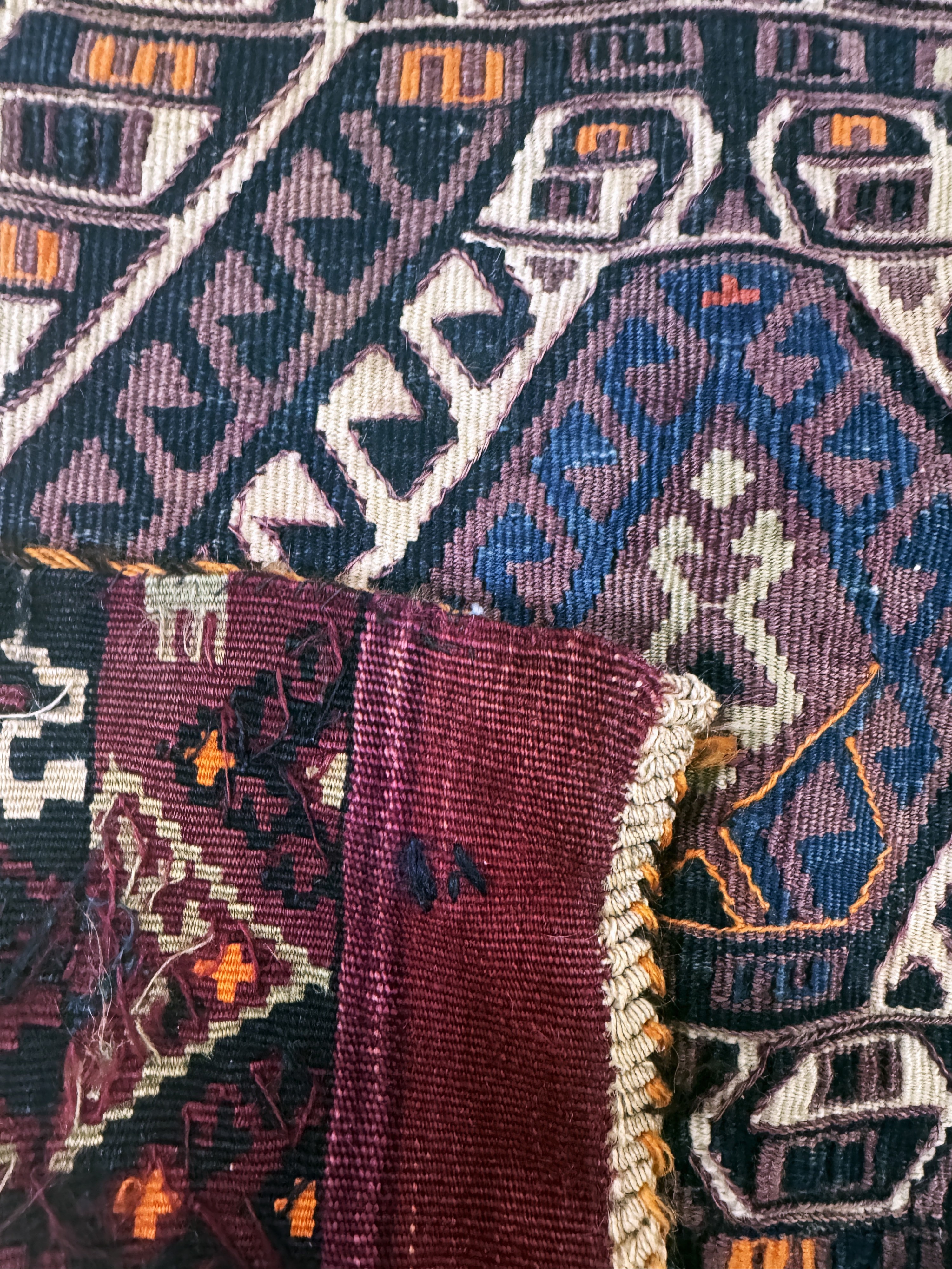 Detail d: 2 Lots offene Kelimtaschen, Türkei, Anfang 20.Jhd, Wolle auf Wolle, ca. 100 x 70 cm, EHZ:2