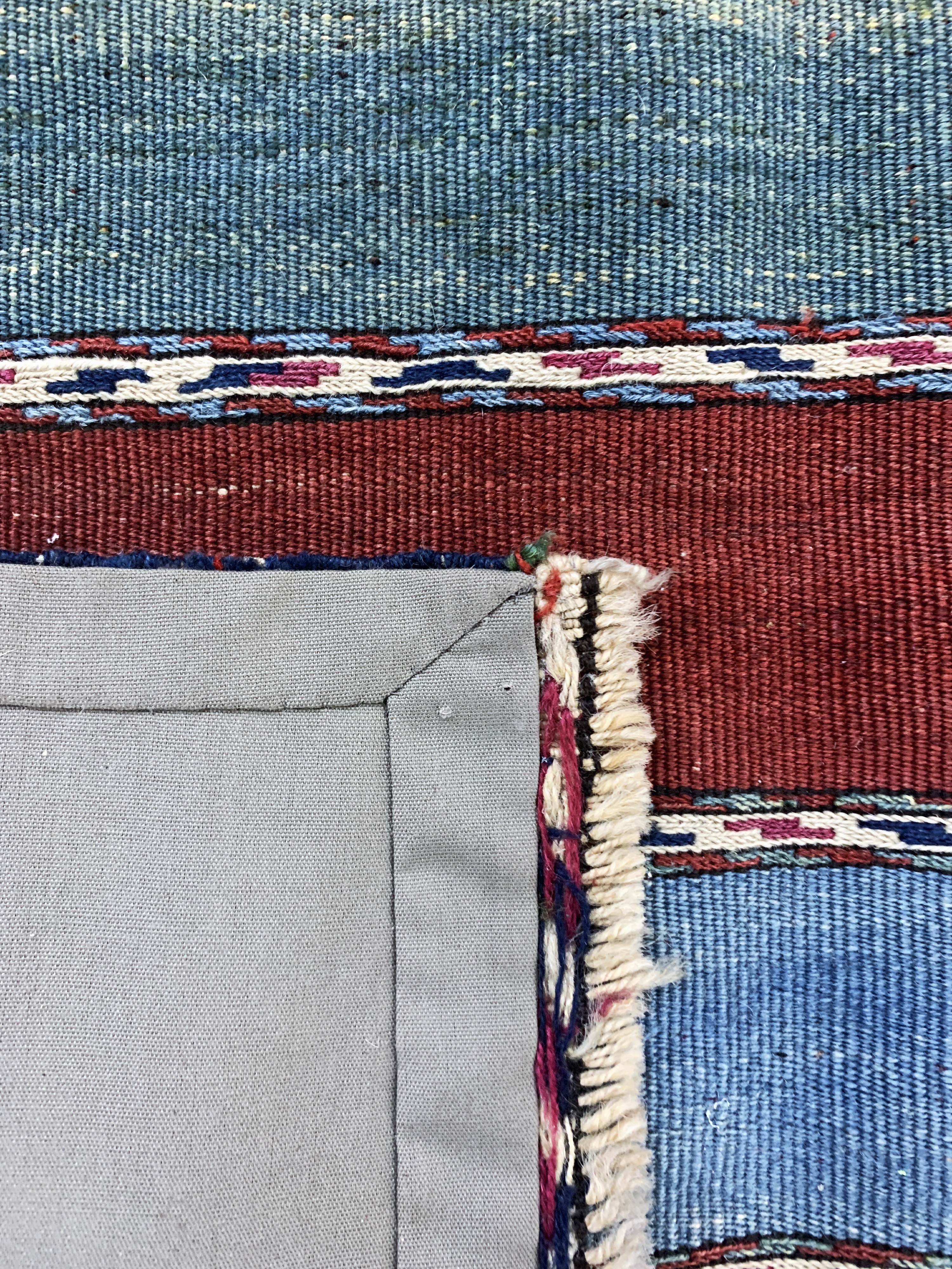 Detail b: 3 Lots Kelim-Taschenfront, Persien & Turkei, um 1900, Wolle auf Wolle, ca. 55 x 55 cm, EHZ: 2