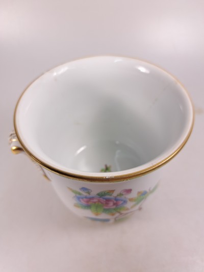 27093901n - Speiseservice, Herend, Viktoria, 6 Speiseteller, 6 Suppenteller, Sauciere, ...